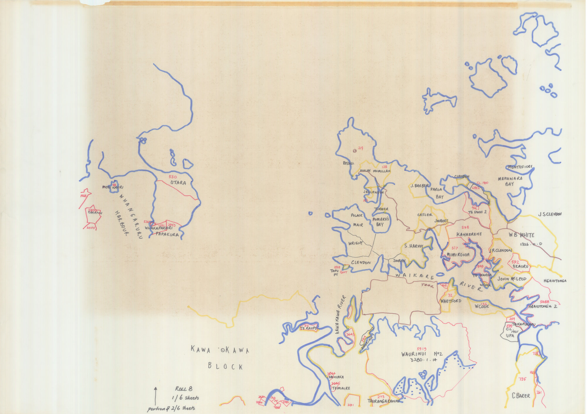 [Early land maps, unknown source] Kawa Kawa Block 