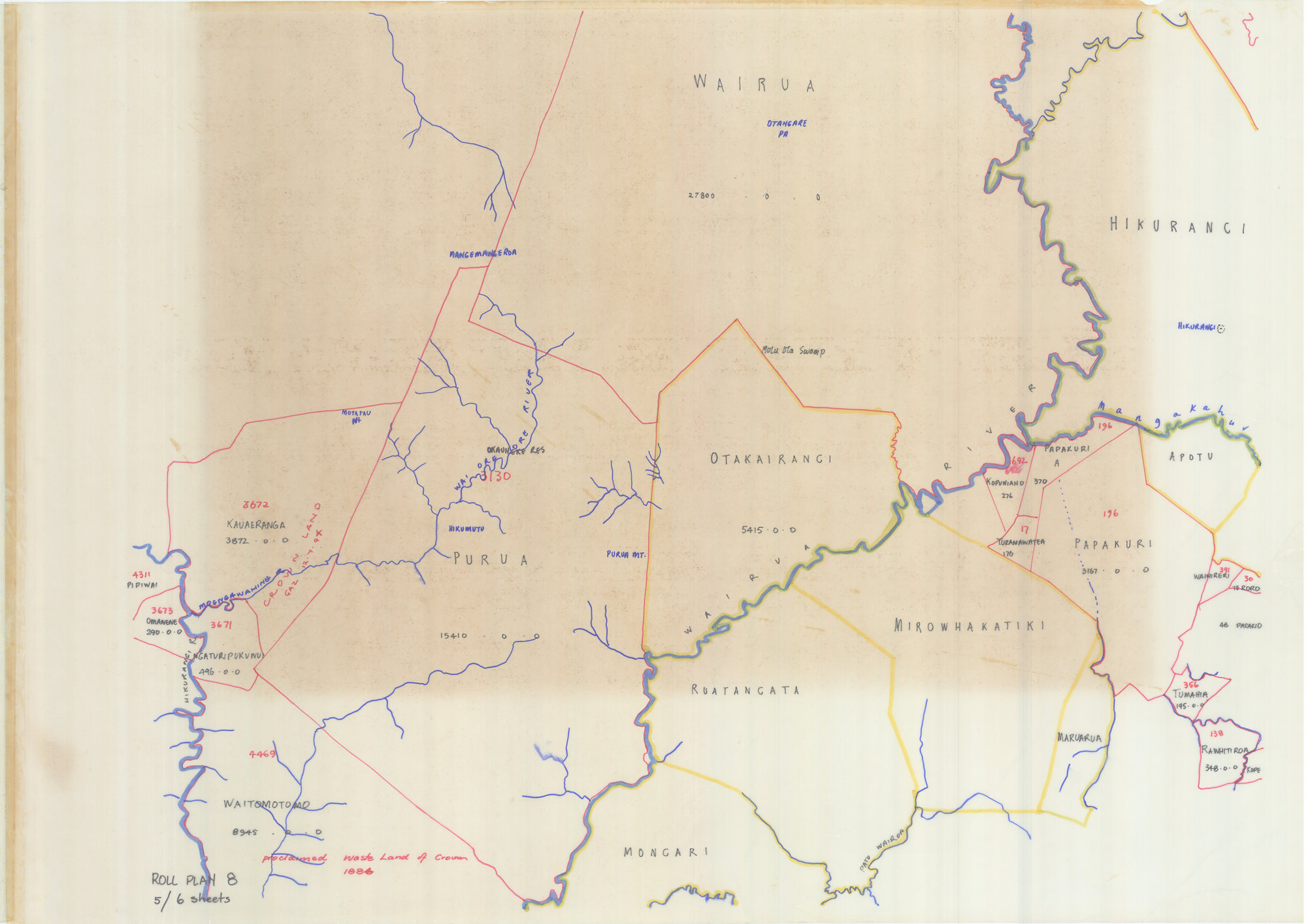 [Early land maps, unknown source] Wairua