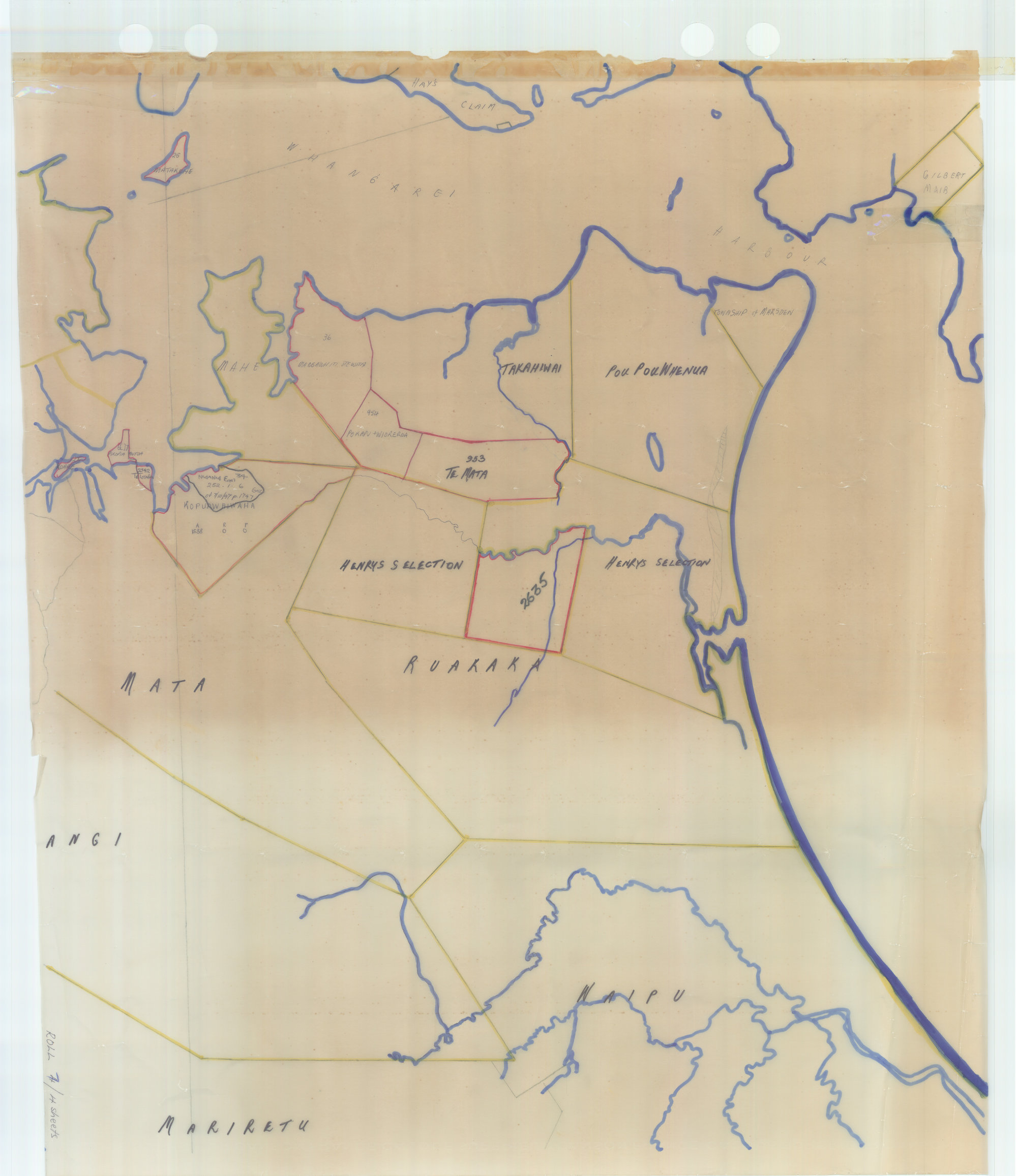 [Early land maps, unknown source] 