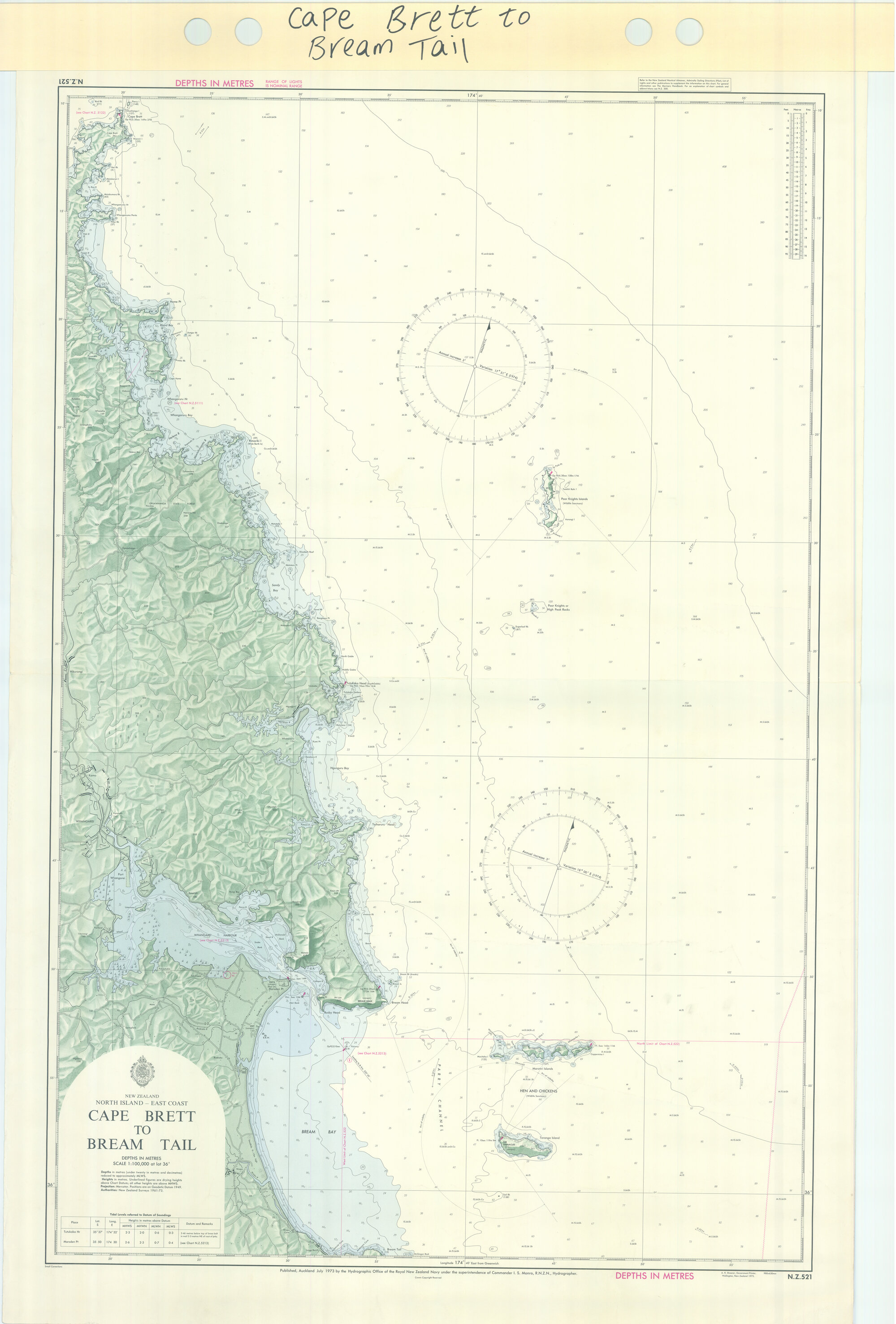 Cape Brett to Bream Tail