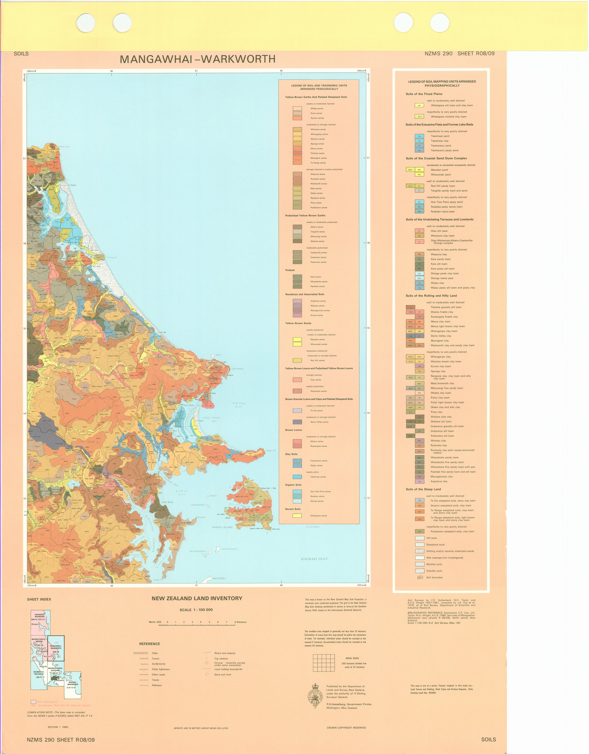 New Zealand Land Inventory : Mangawhai-Warkworth : Soils