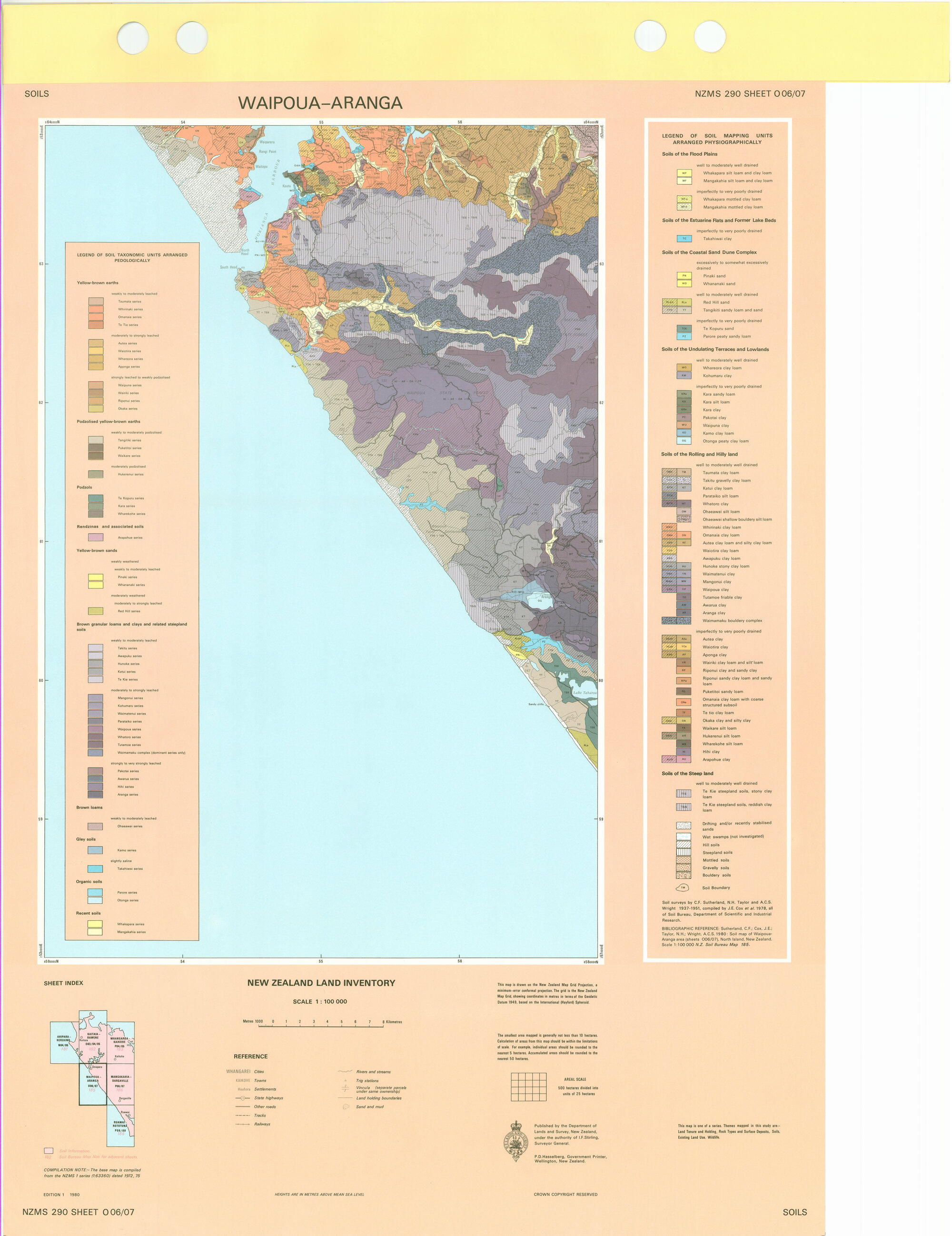 New Zealand Land Inventory : Waipoua-Aranga : Soils