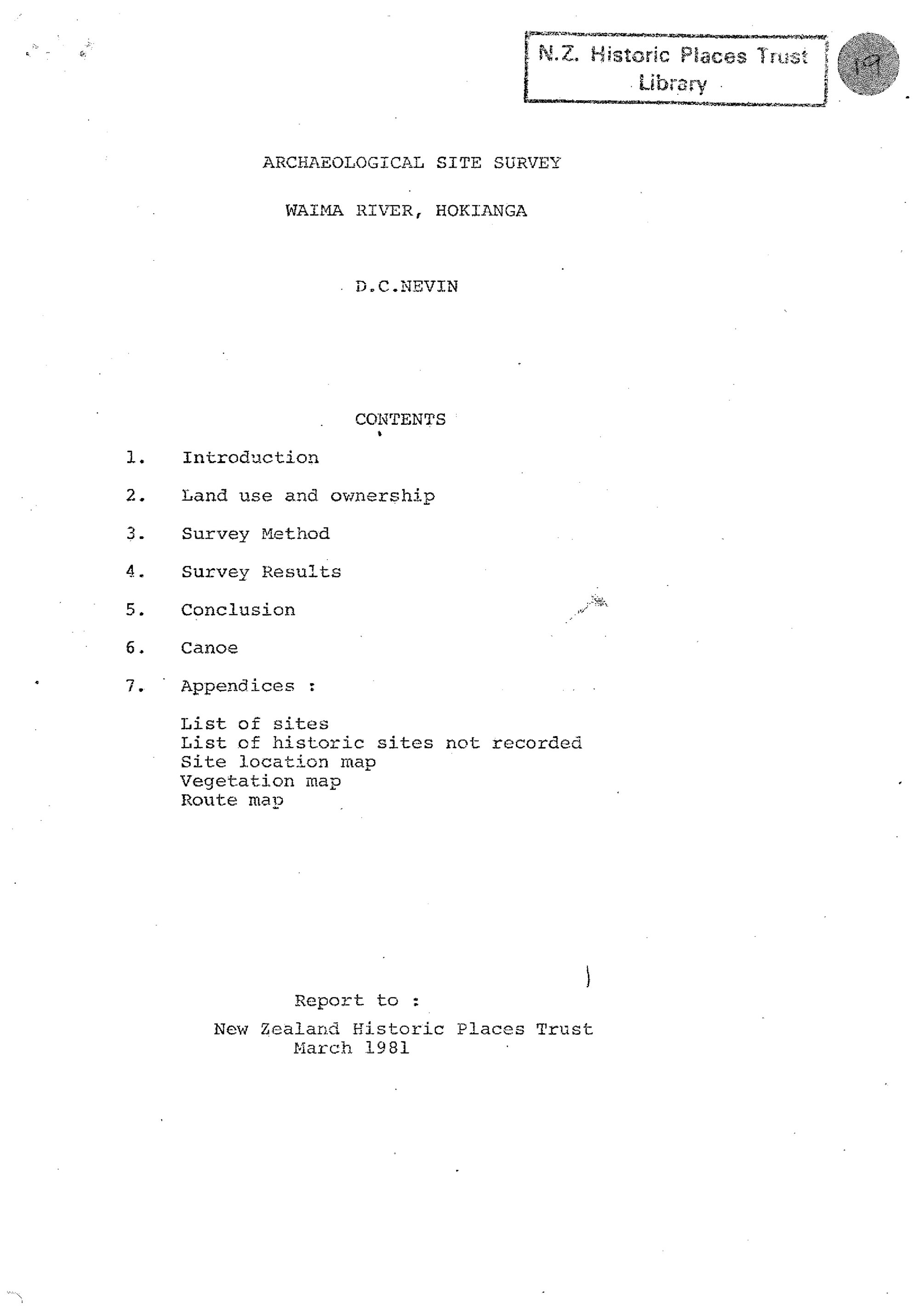 Archaeological site survey, Waima River, Hokianga