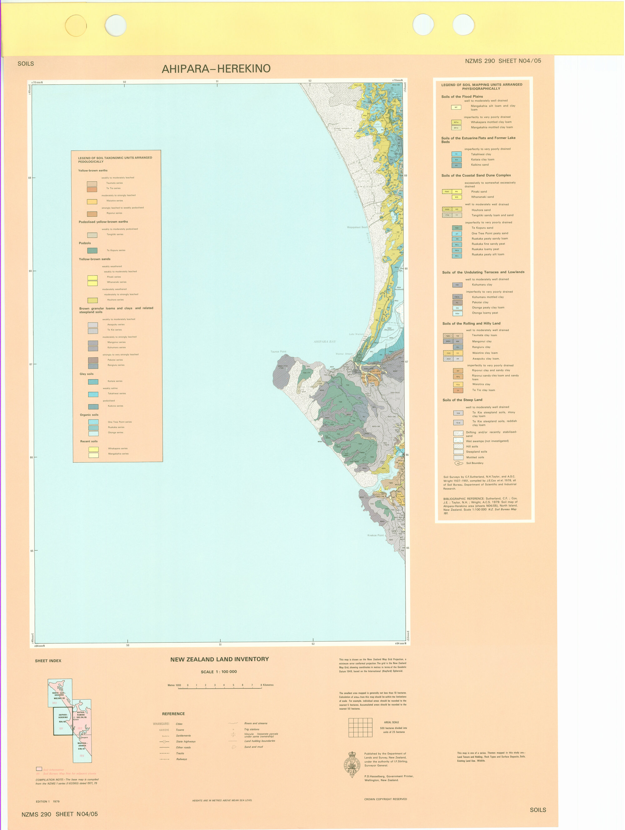 New Zealand Land Inventory : Ahipara-Herekino : Soils