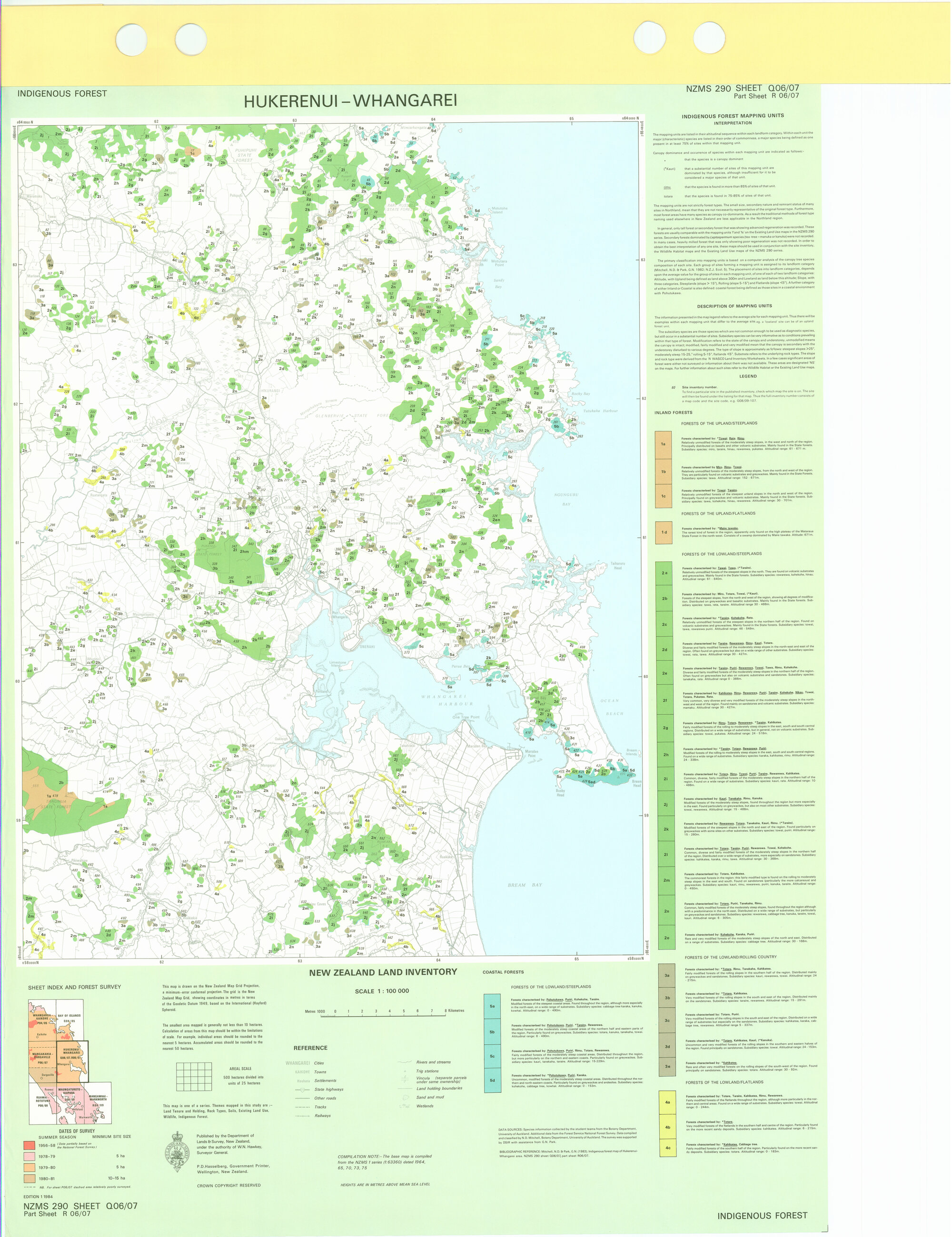 New Zealand Land Inventory : Hukerenui-Whangarei : Indigenous forest
