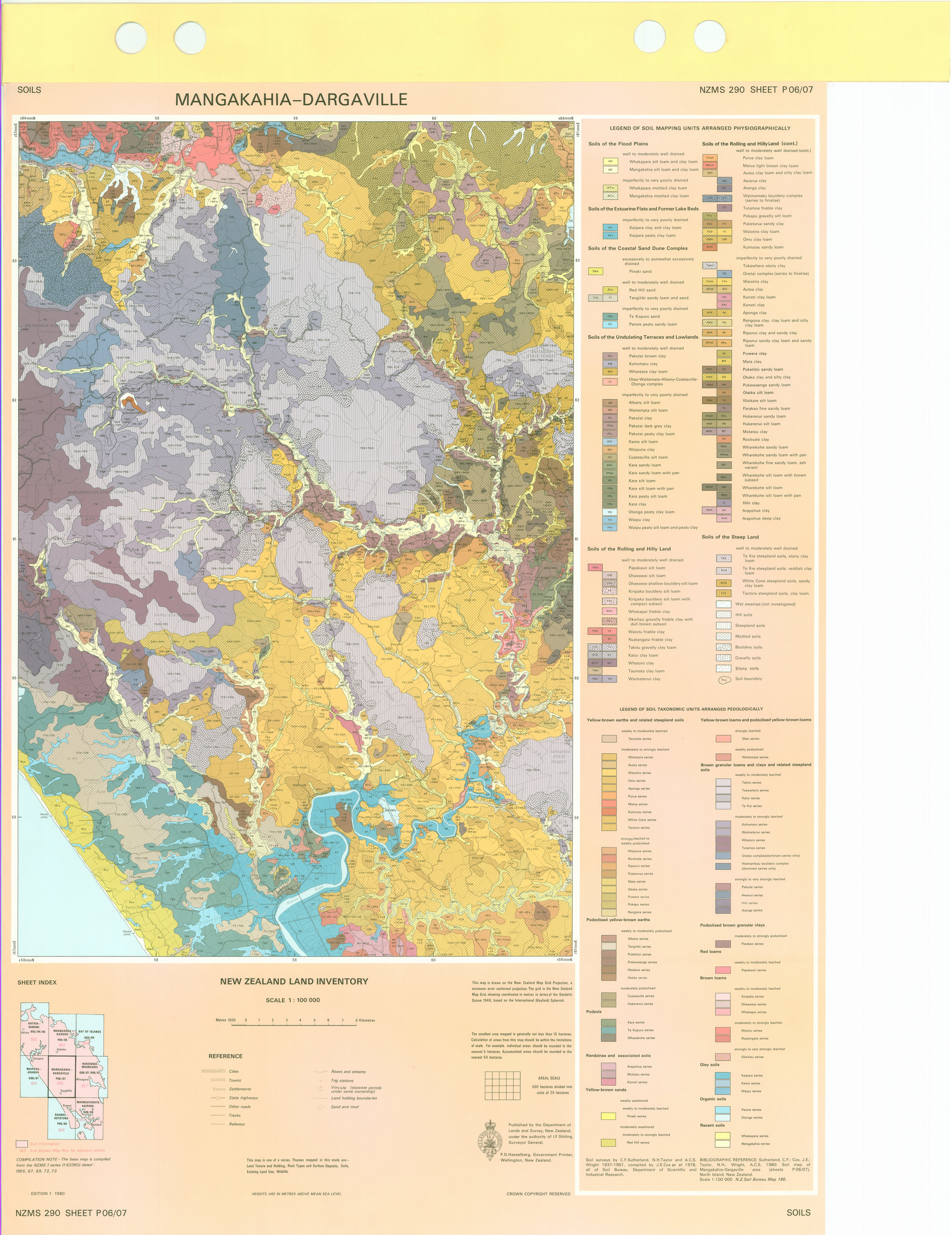 New Zealand Land Inventory : Mangakahia-Dargaville : Soils