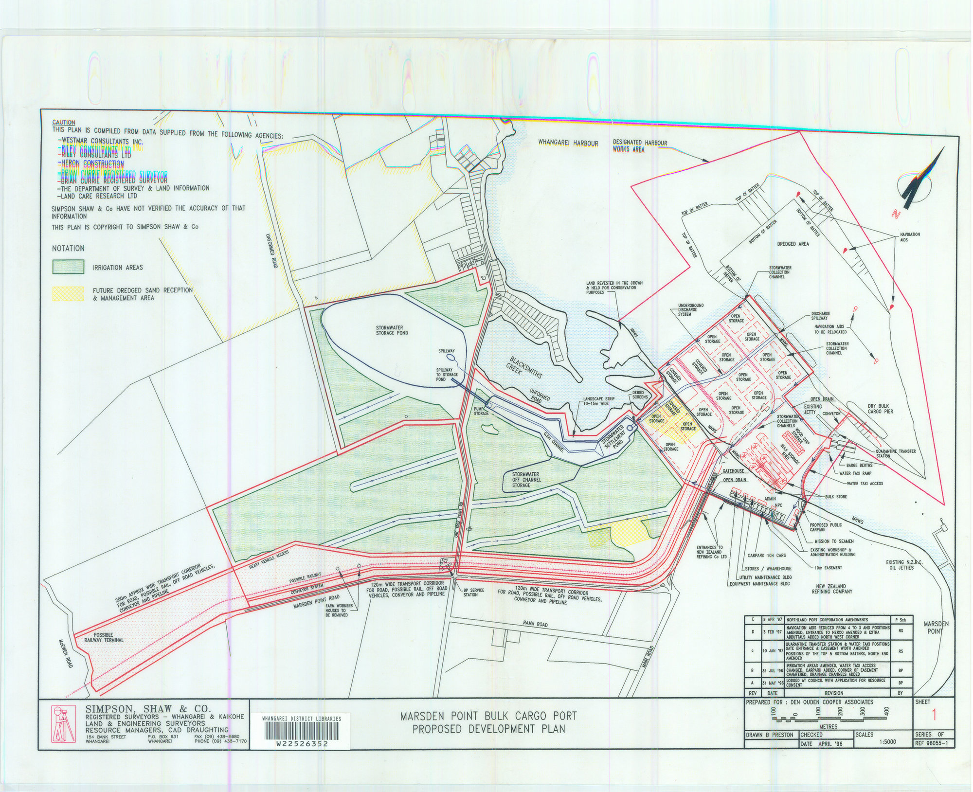 Marsden Point Bulk Cargo Port Proposed Development Plan