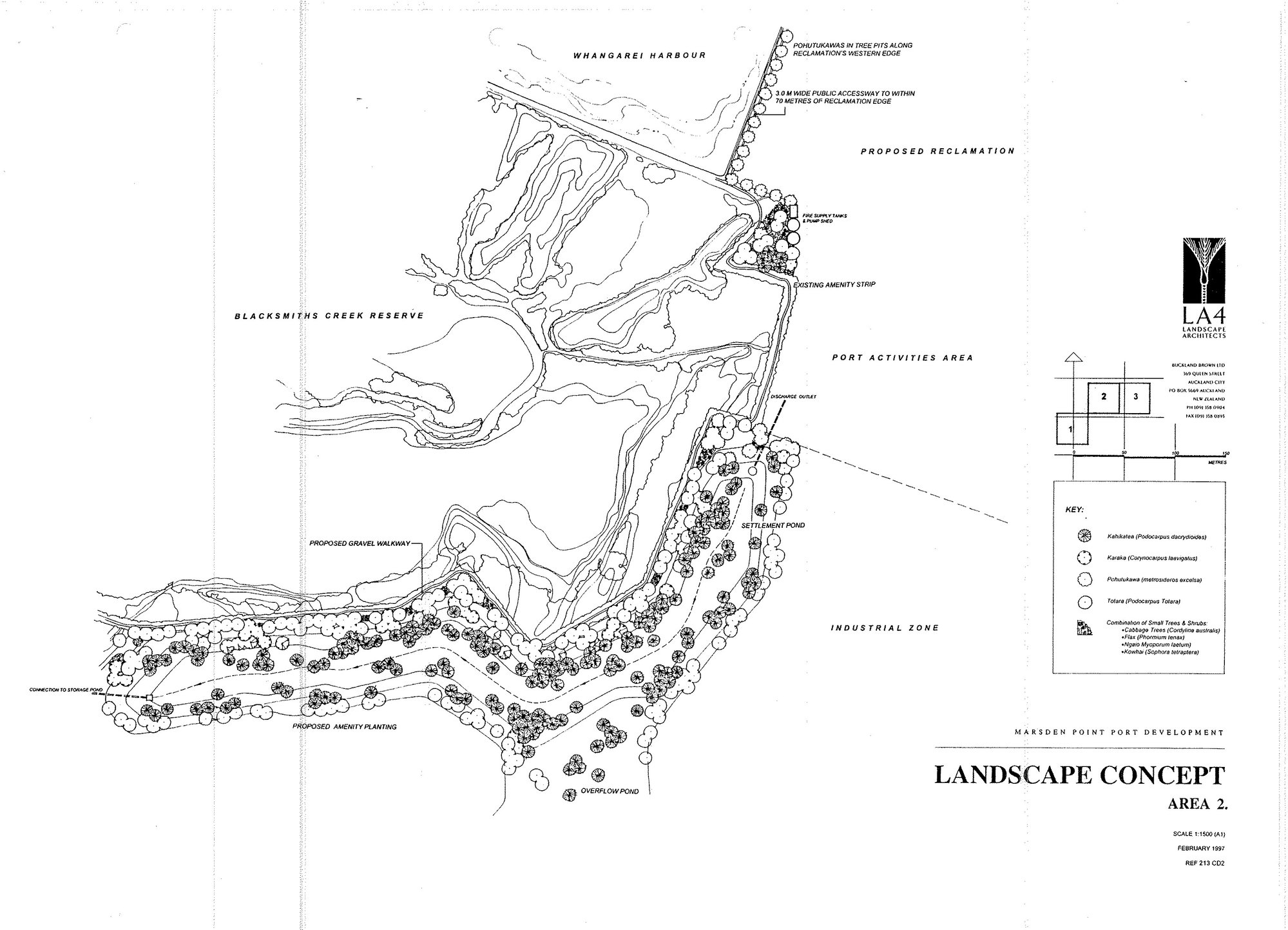 Marsden Point Port Development, Landscape concept : area 2