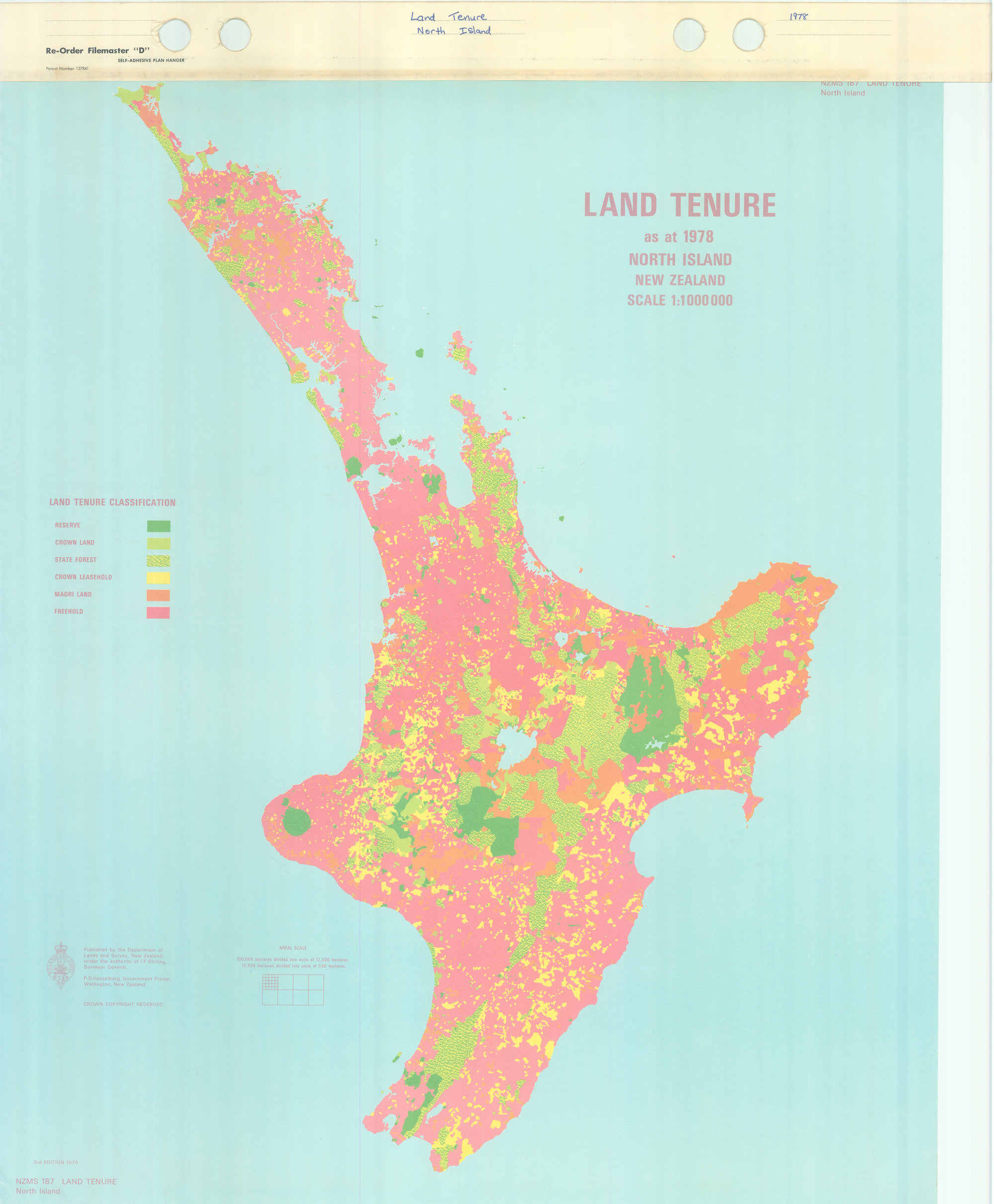 Land tenure as at 1978, North Island, New Zealand