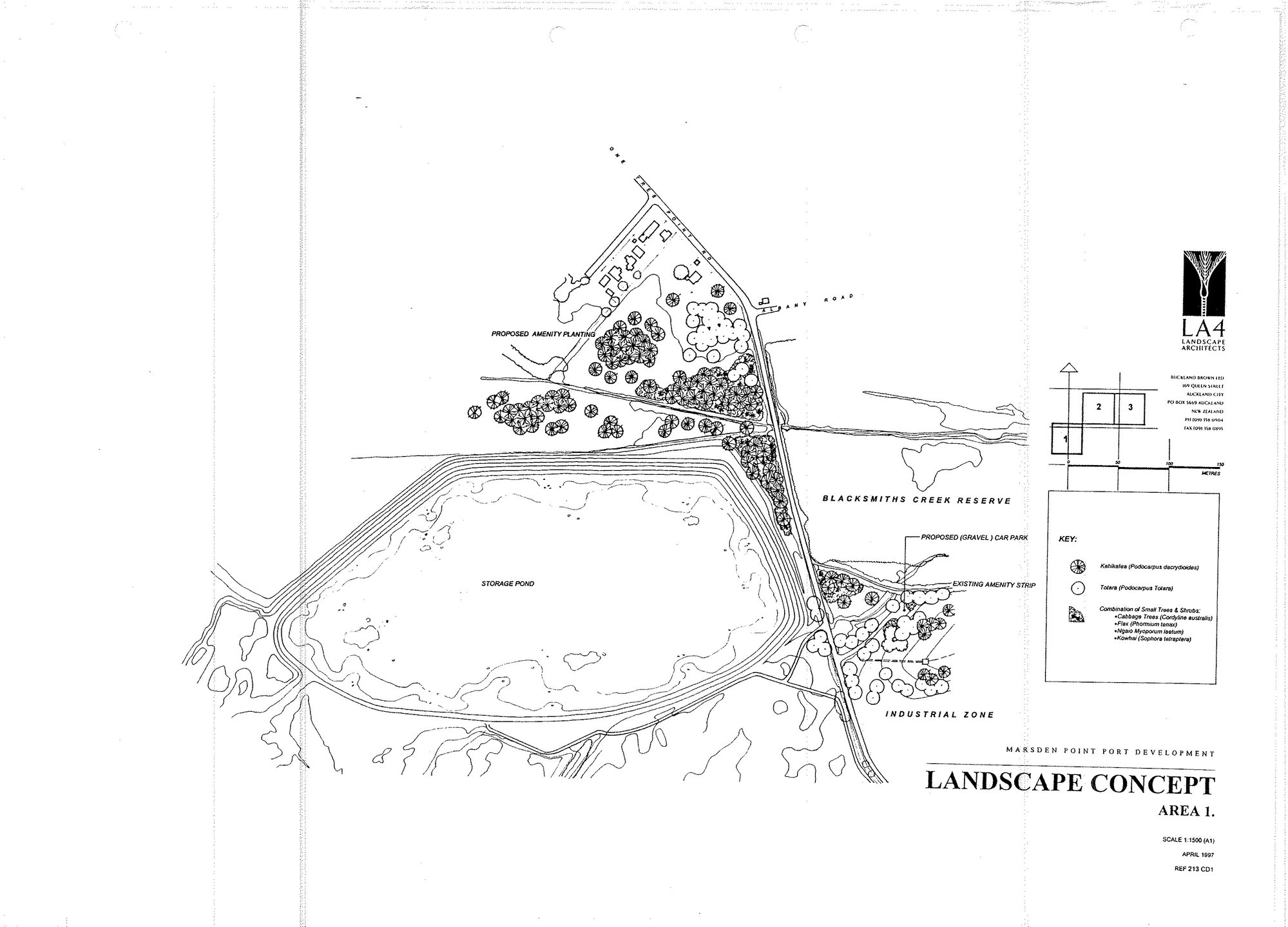 Marsden Point Port Development : Landscape concept, area 1