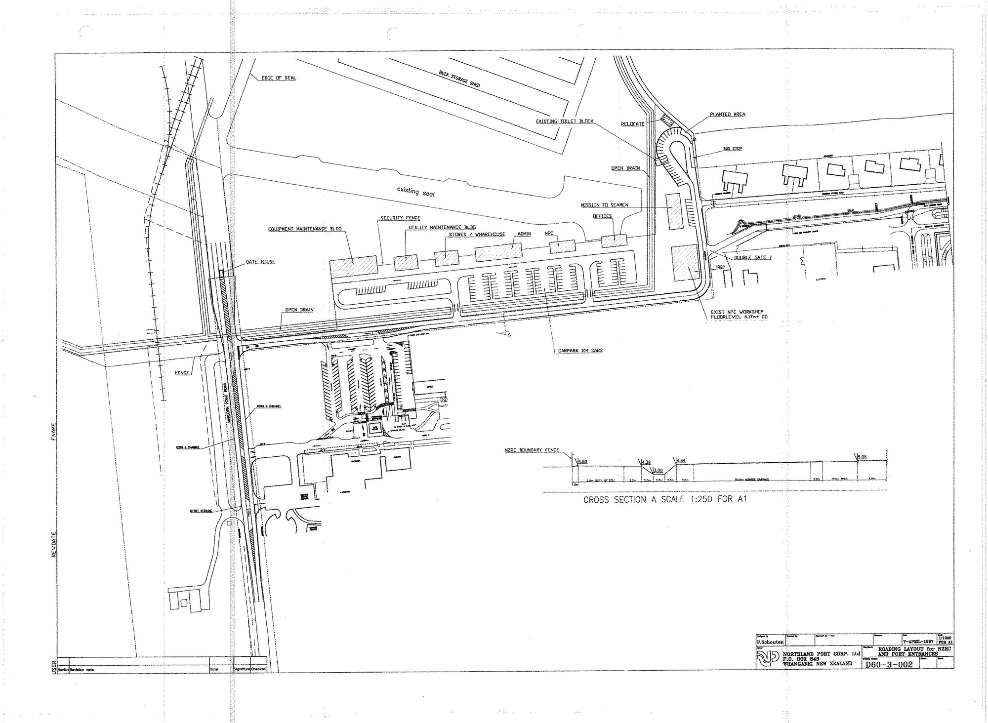 Northland Port Corporation (NZ) Limited : Roading layout for NZRC and port entrances