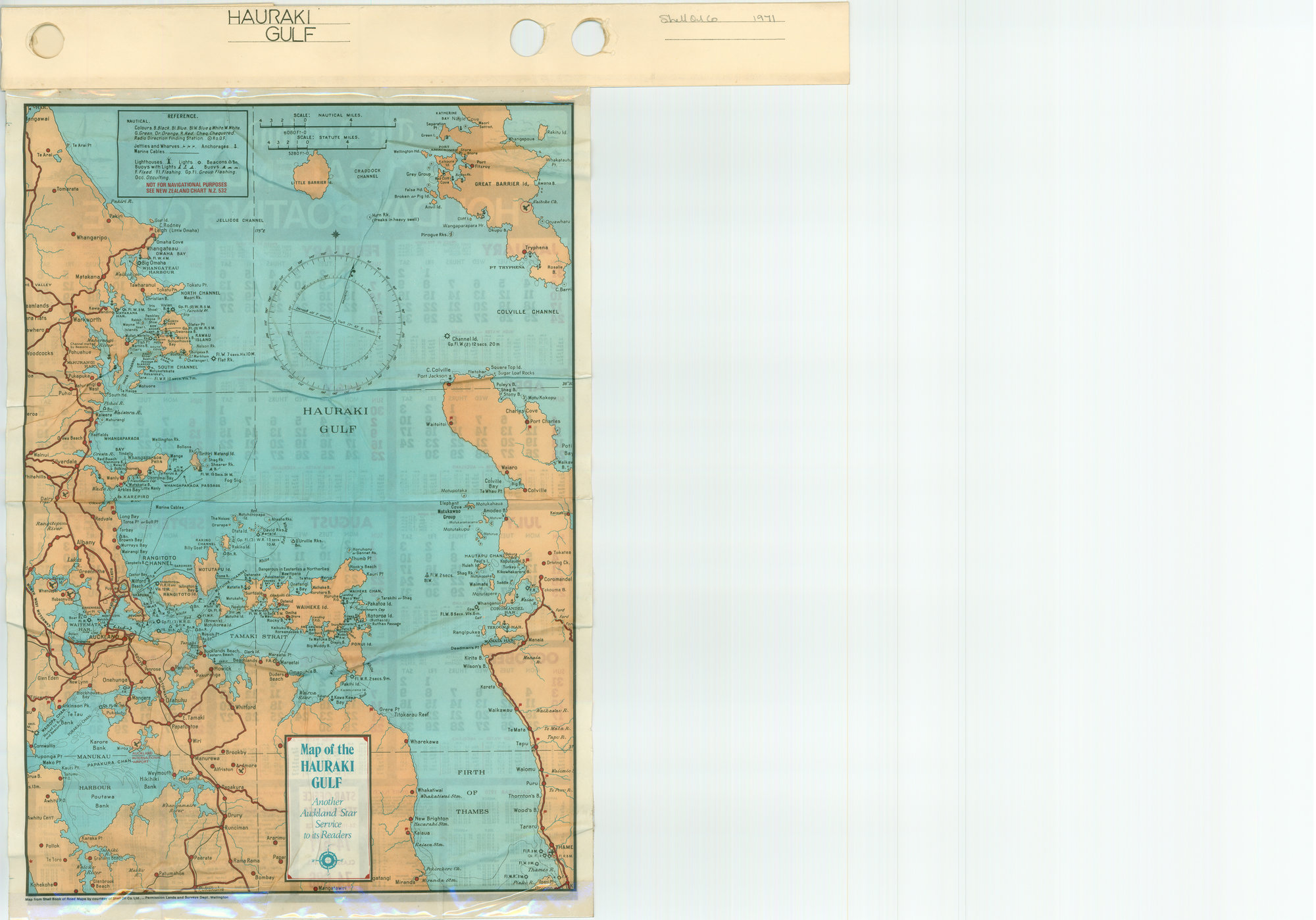 Map of the Hauraki Gulf