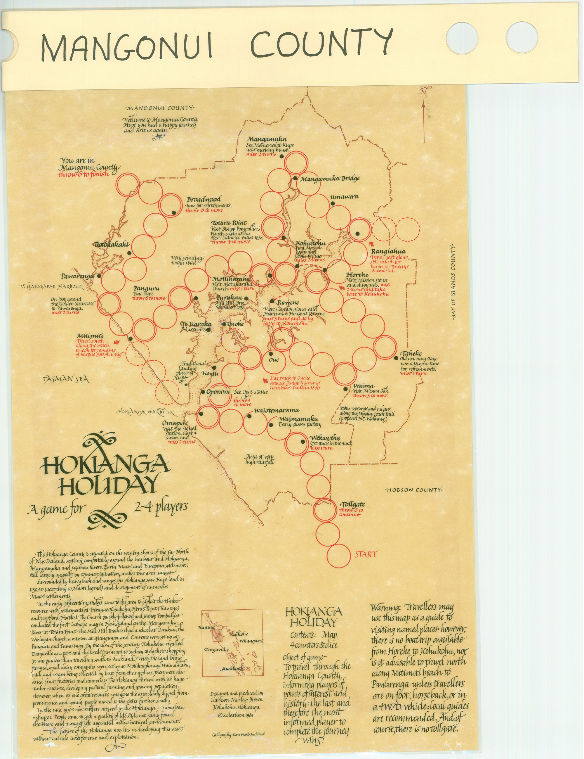 Hokianga Holiday : A game for 2-4 players