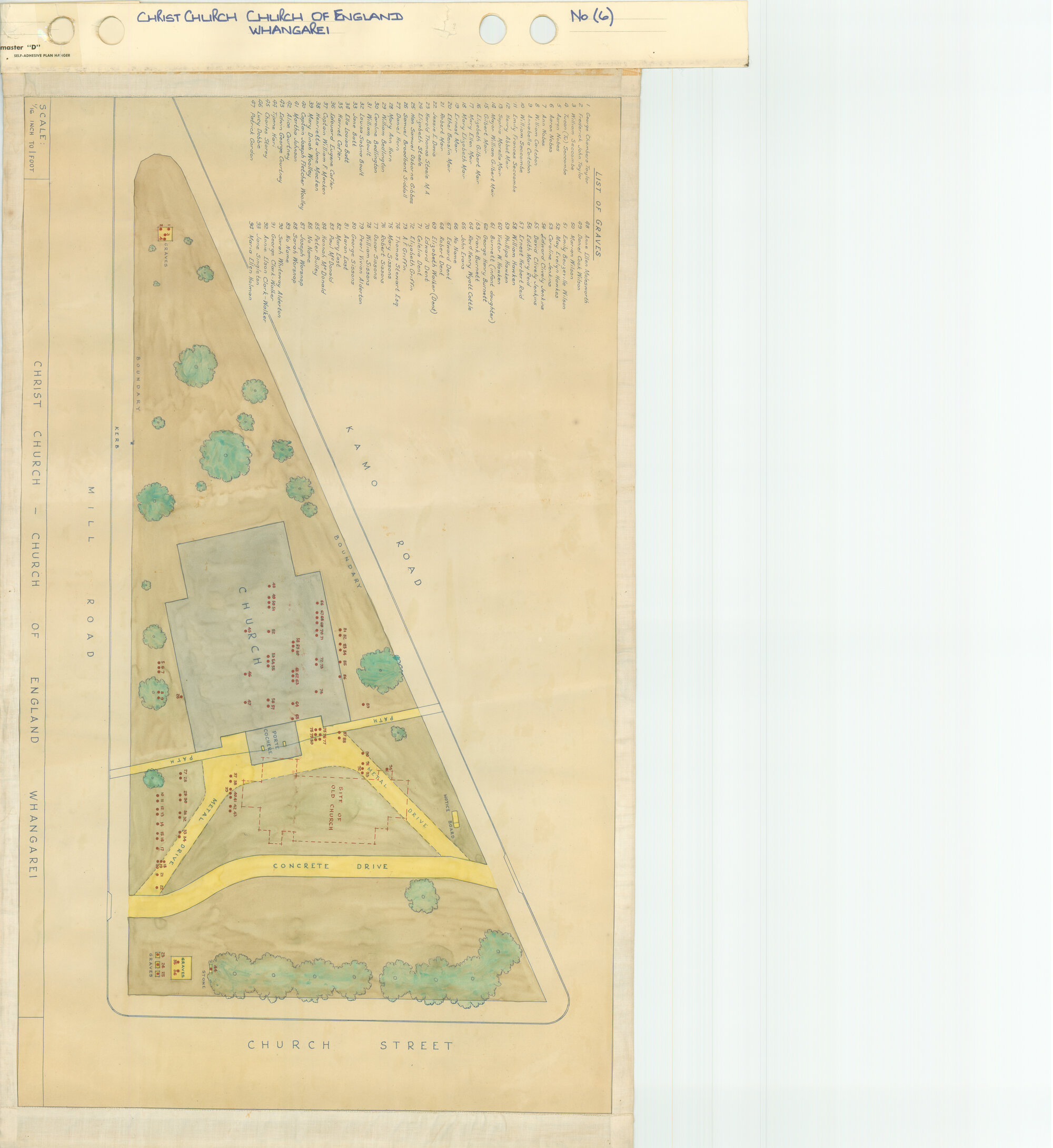 Christ Church - Church of England Whangarei [List of graves]