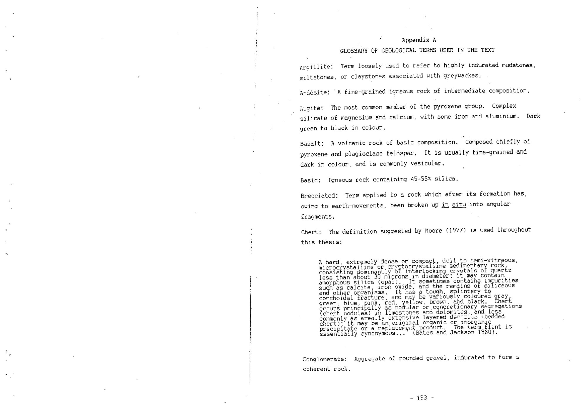 (5 of 5) An analysis of some lithic artefact assemblages from Pouerua. Glossary