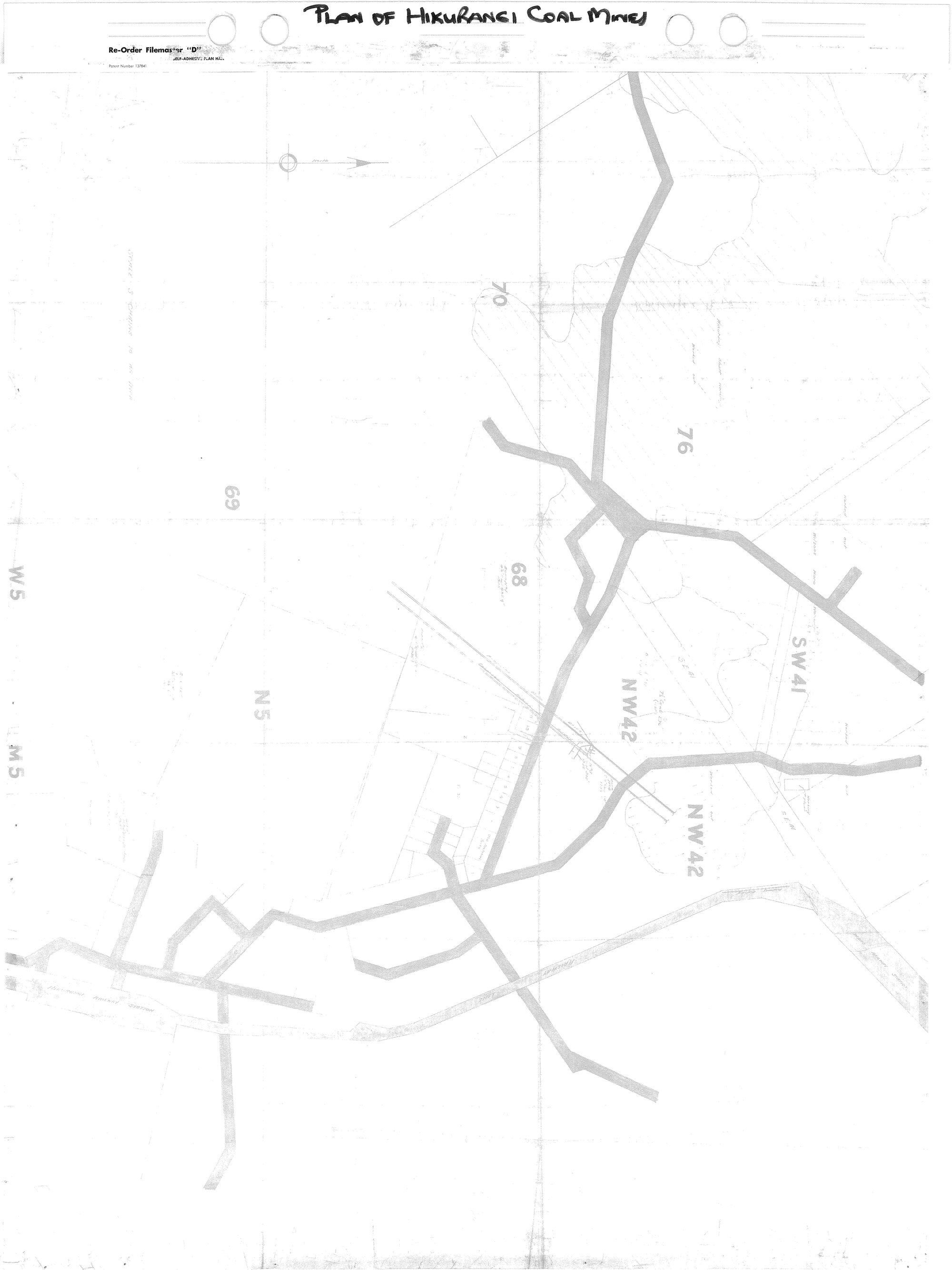 Plan of Hikurangi Coal Mines