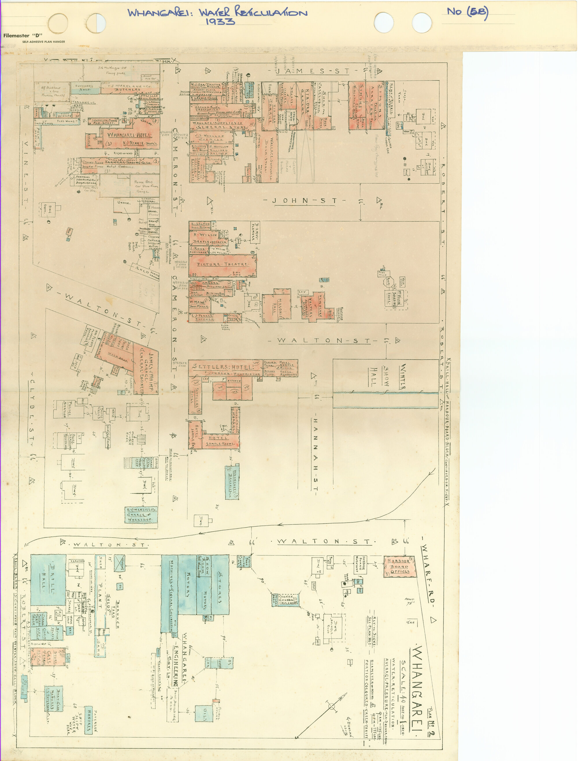 Whangarei Plan no. 2 : Water reticulation