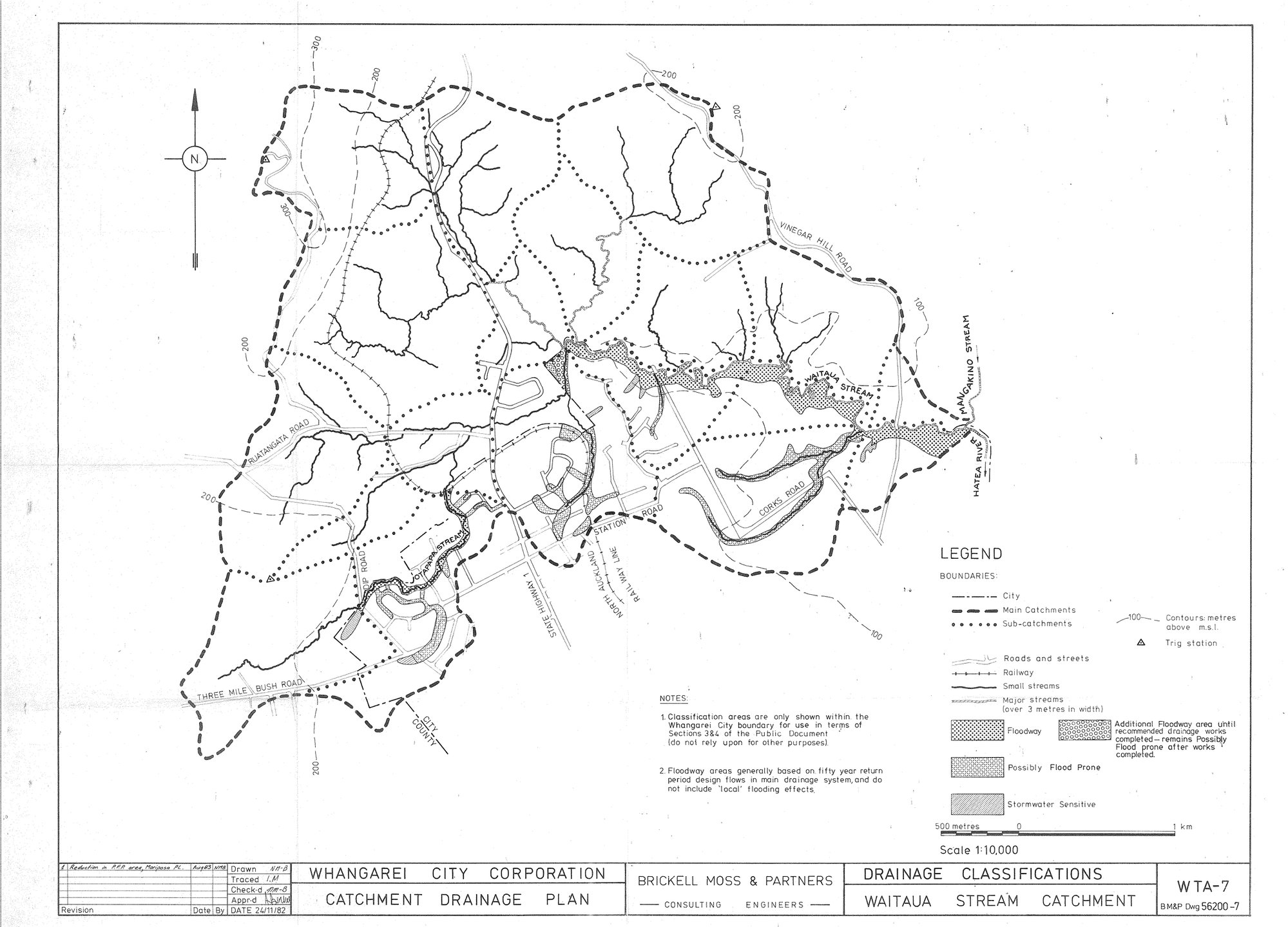 Catchment drainage plan