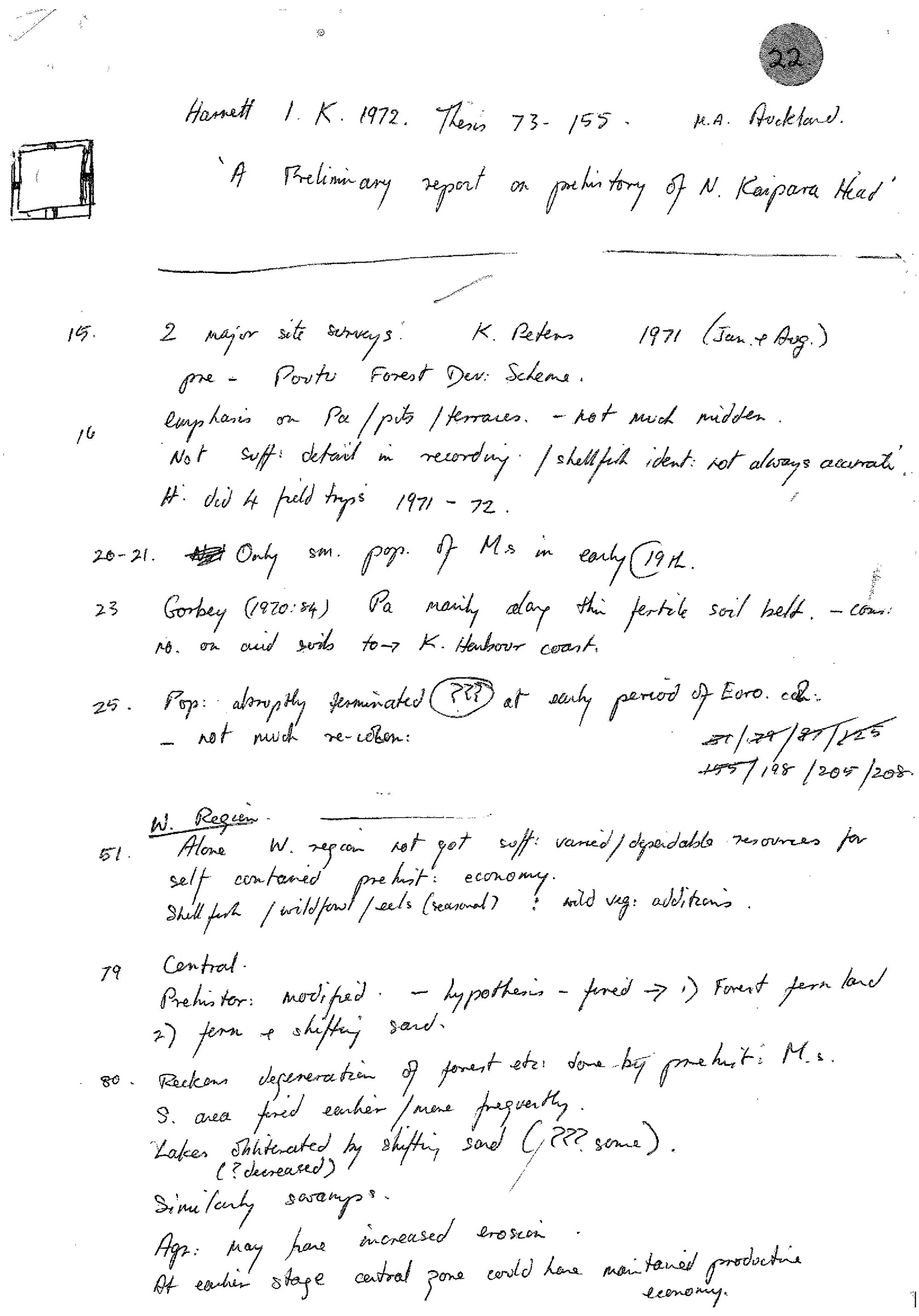 A preliminary report on prehistory of North Kaipara Head