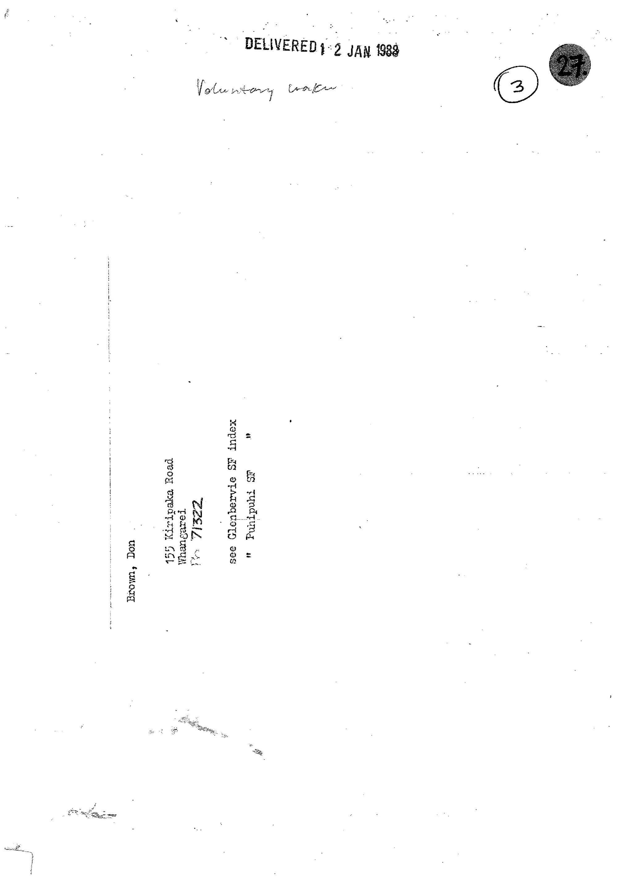 Notes. Glenbervie State Forest