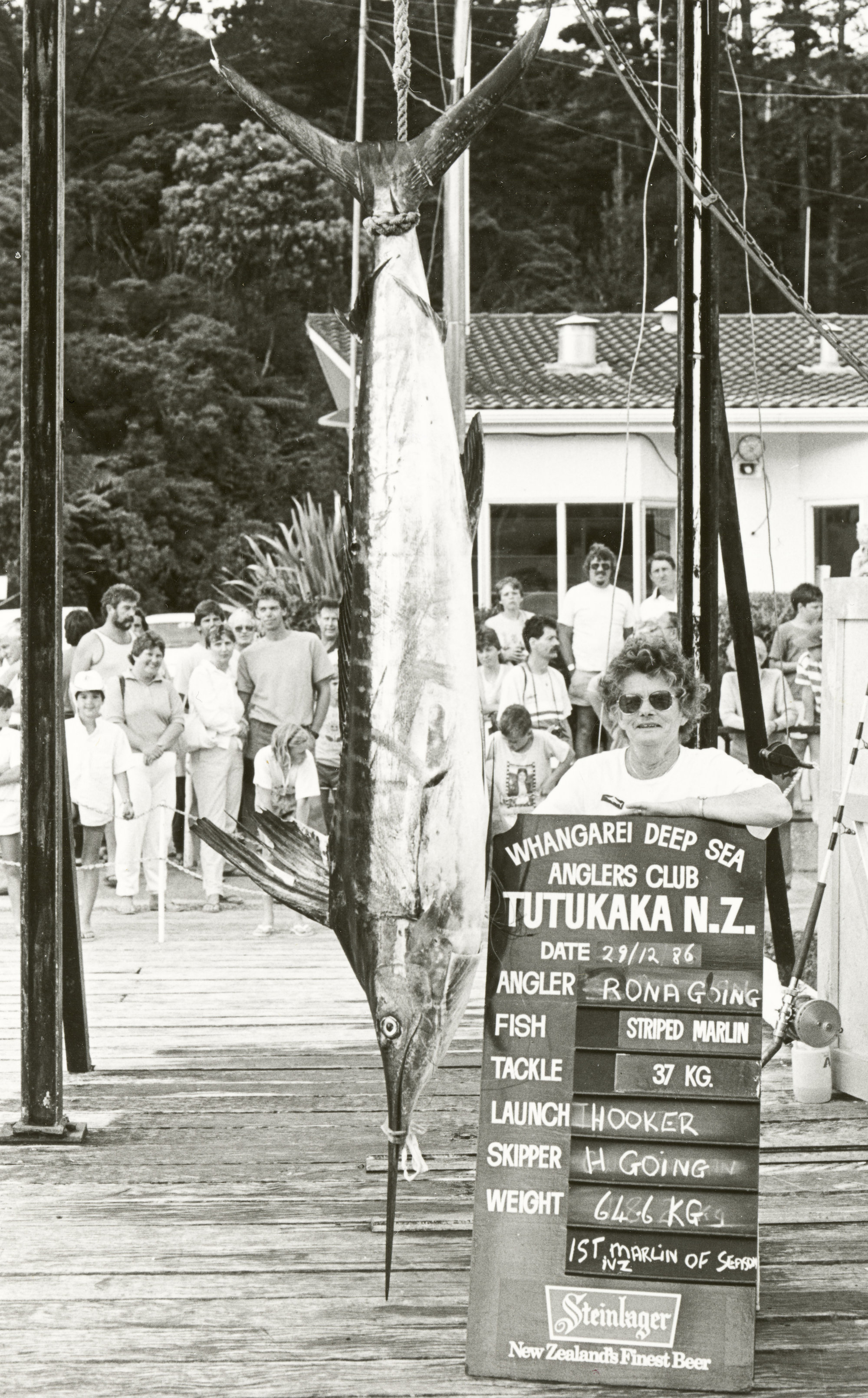 Rona Going with a Striped Marlin