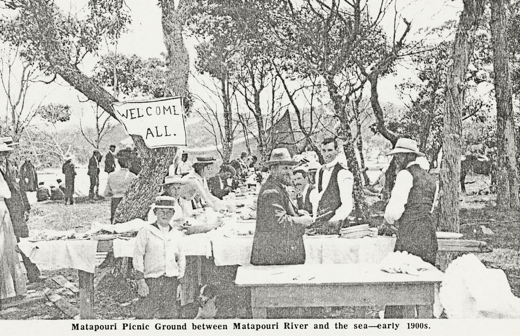 Matapouri Picnic Ground between Matapouri River and the Sea 