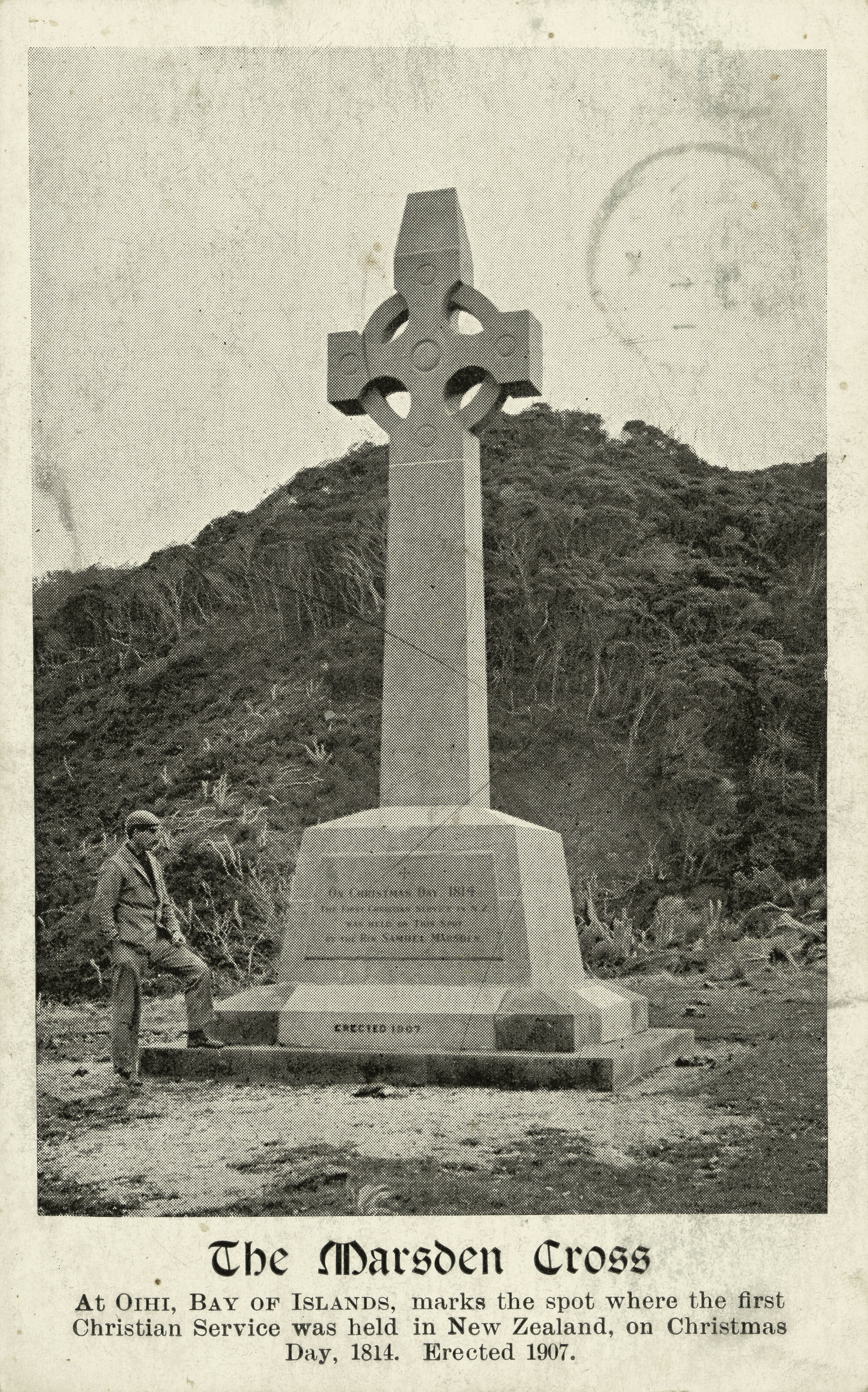 The Marsden Cross at Oihi, Bay of Islands Postcard (Front)