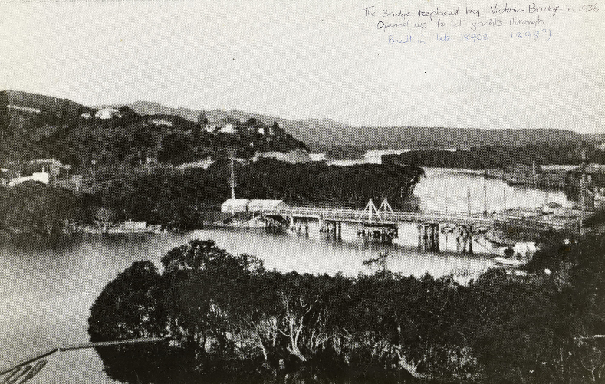 The Whangarei Bridge Replaced by Victoria Bridge in 1936