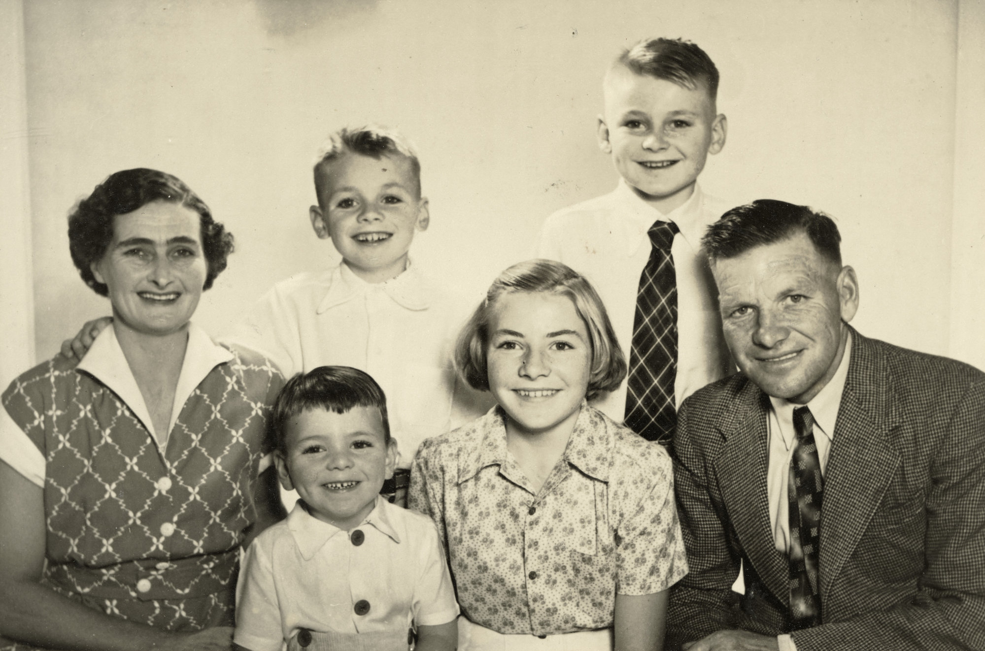 Theo Matthews's Family - Christabel, Peter, Ted, John, Joanne, Theo