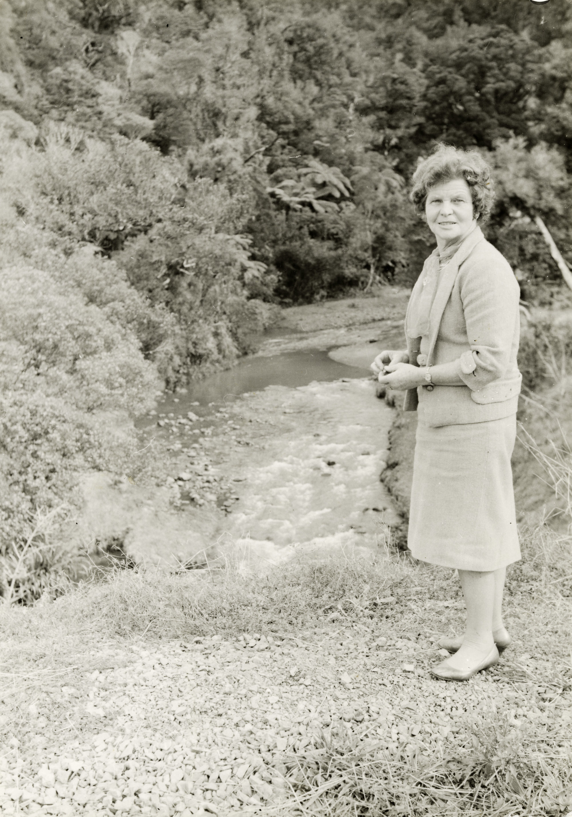 Florence Keene in the Mangamuka Gorge