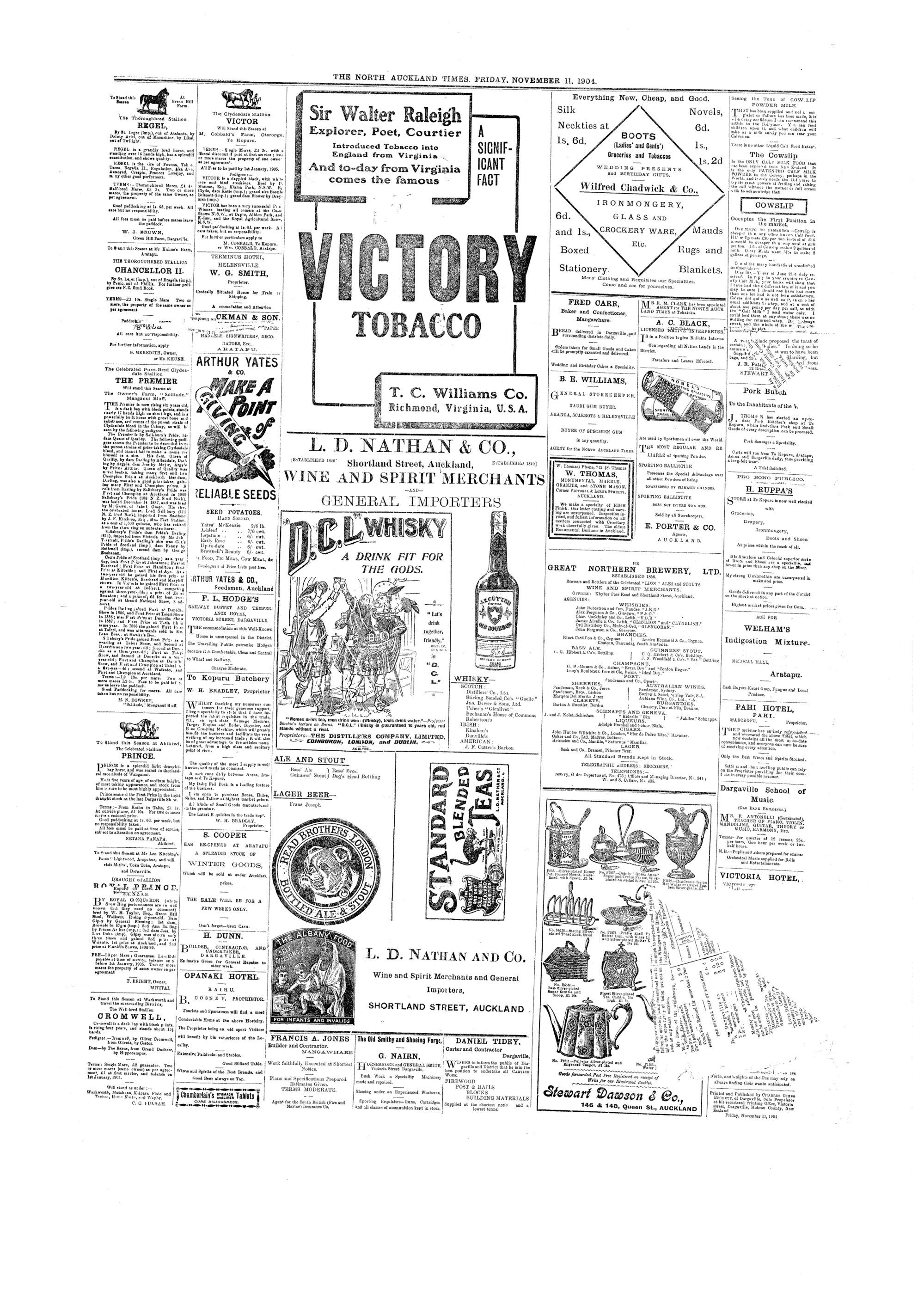 The North Auckland Times 11 November 1904