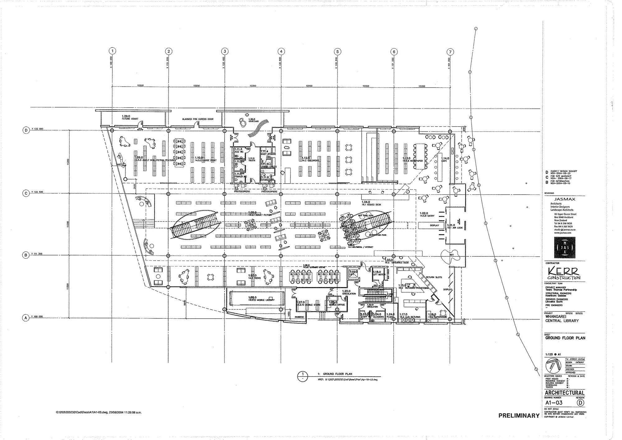 Whangarei Central Library Ground Floor Plan