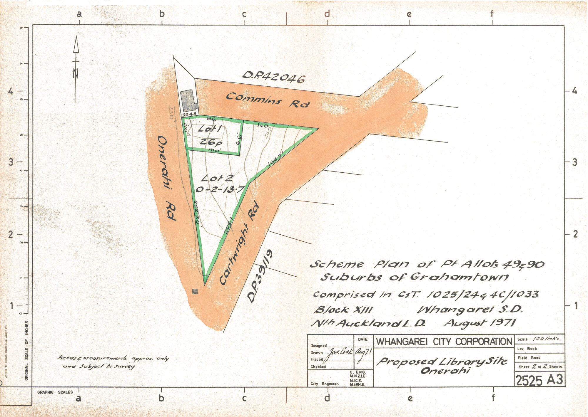 Proposed Library Site Onerahi, Scheme Plan