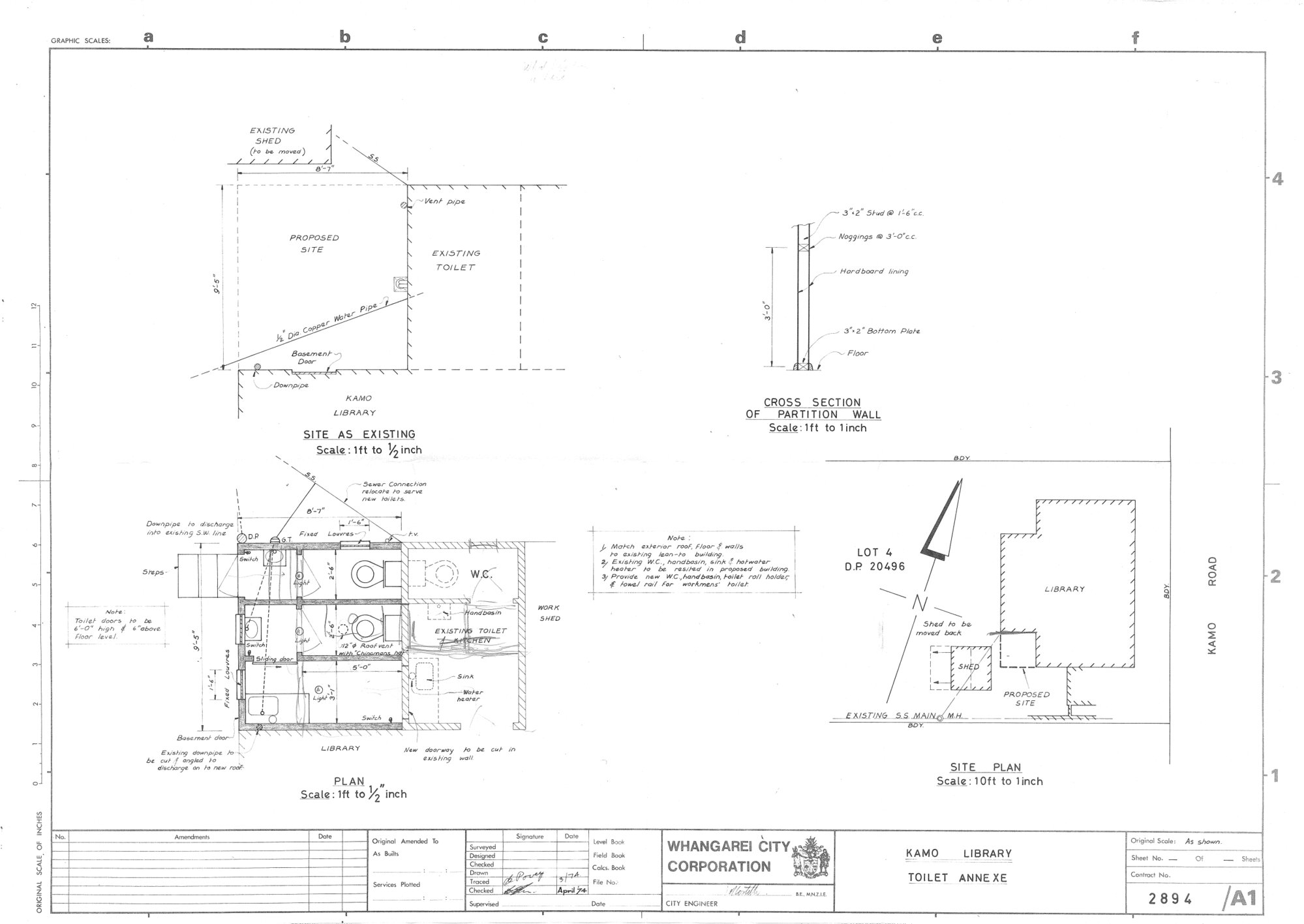 Kamo Library Toilet Annex Plan