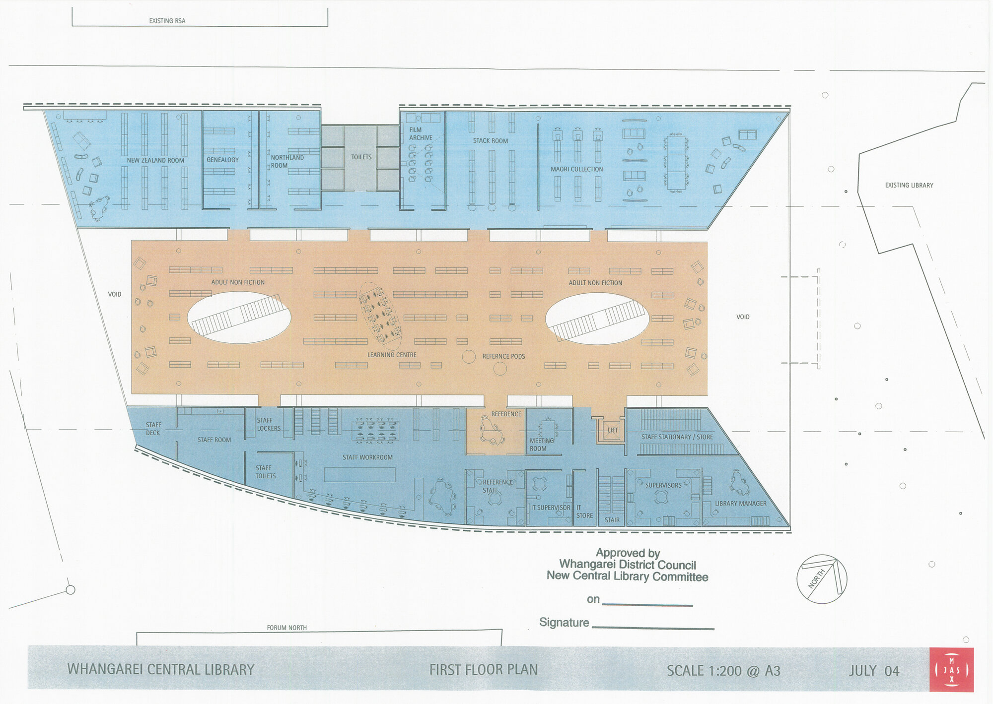 First Floor Plan Whangarei Central Library 02