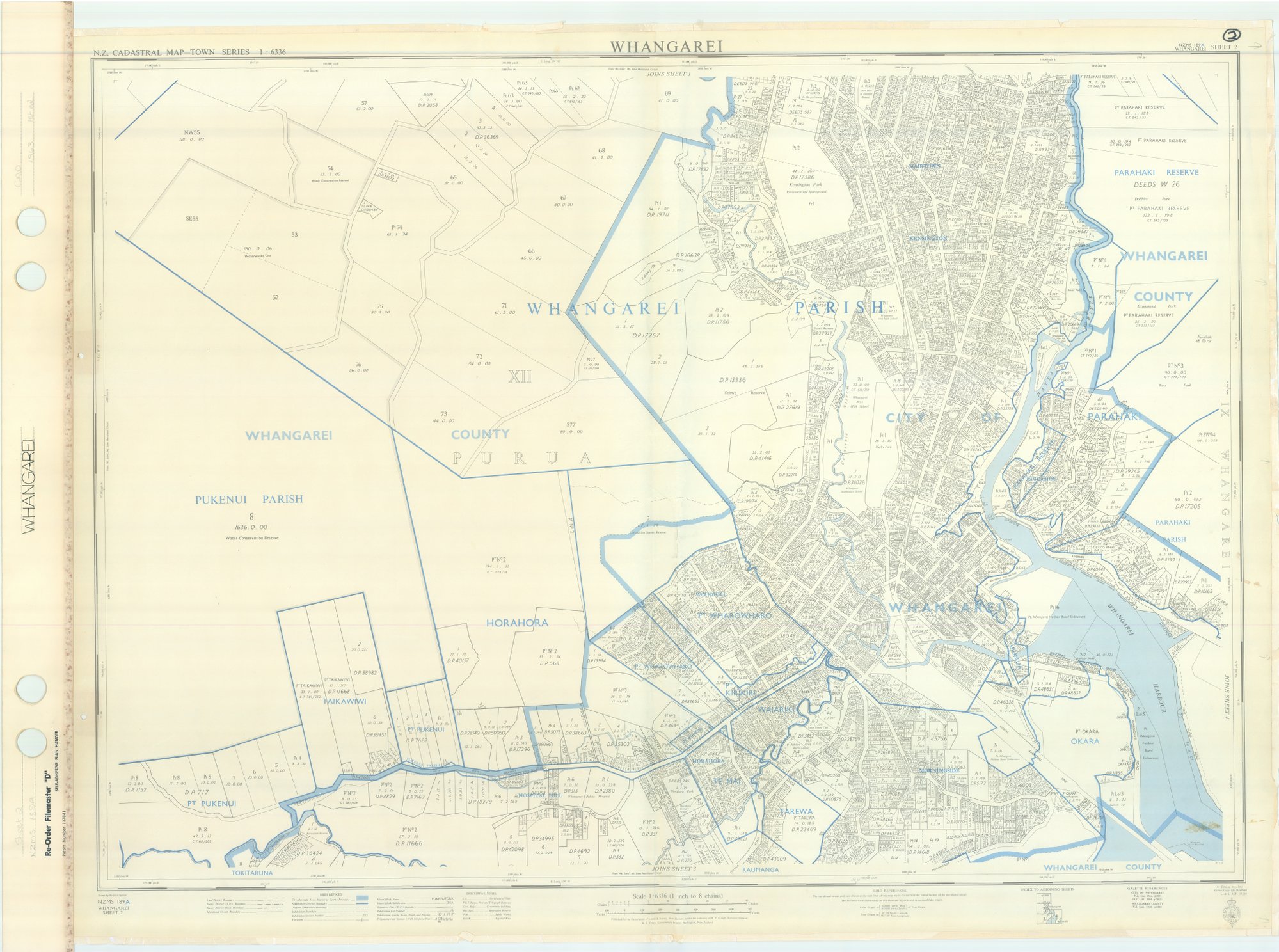 Whangarei : N.Z. cadastral map town series