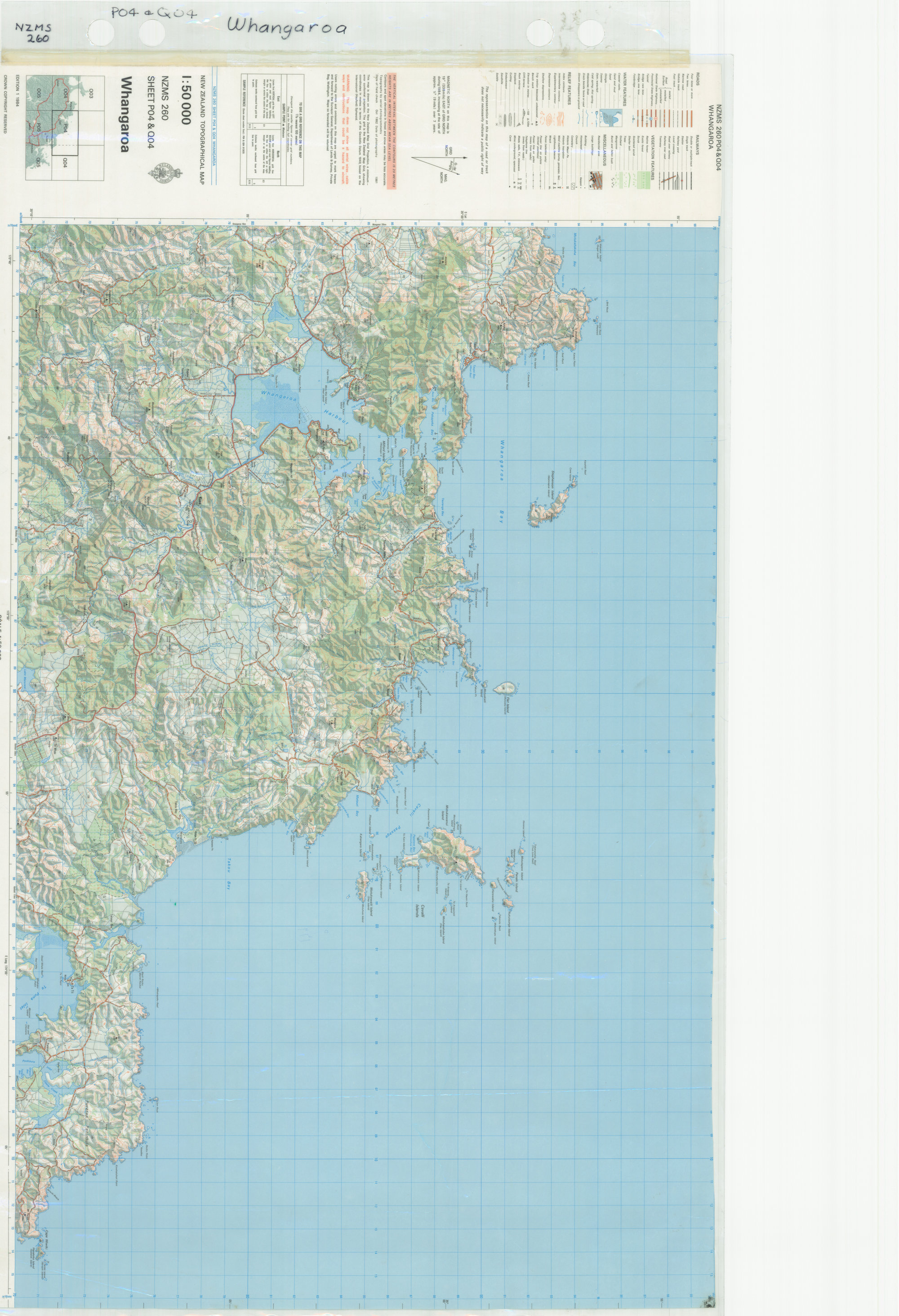 NZMS 260 P04/Q04 Whangaroa