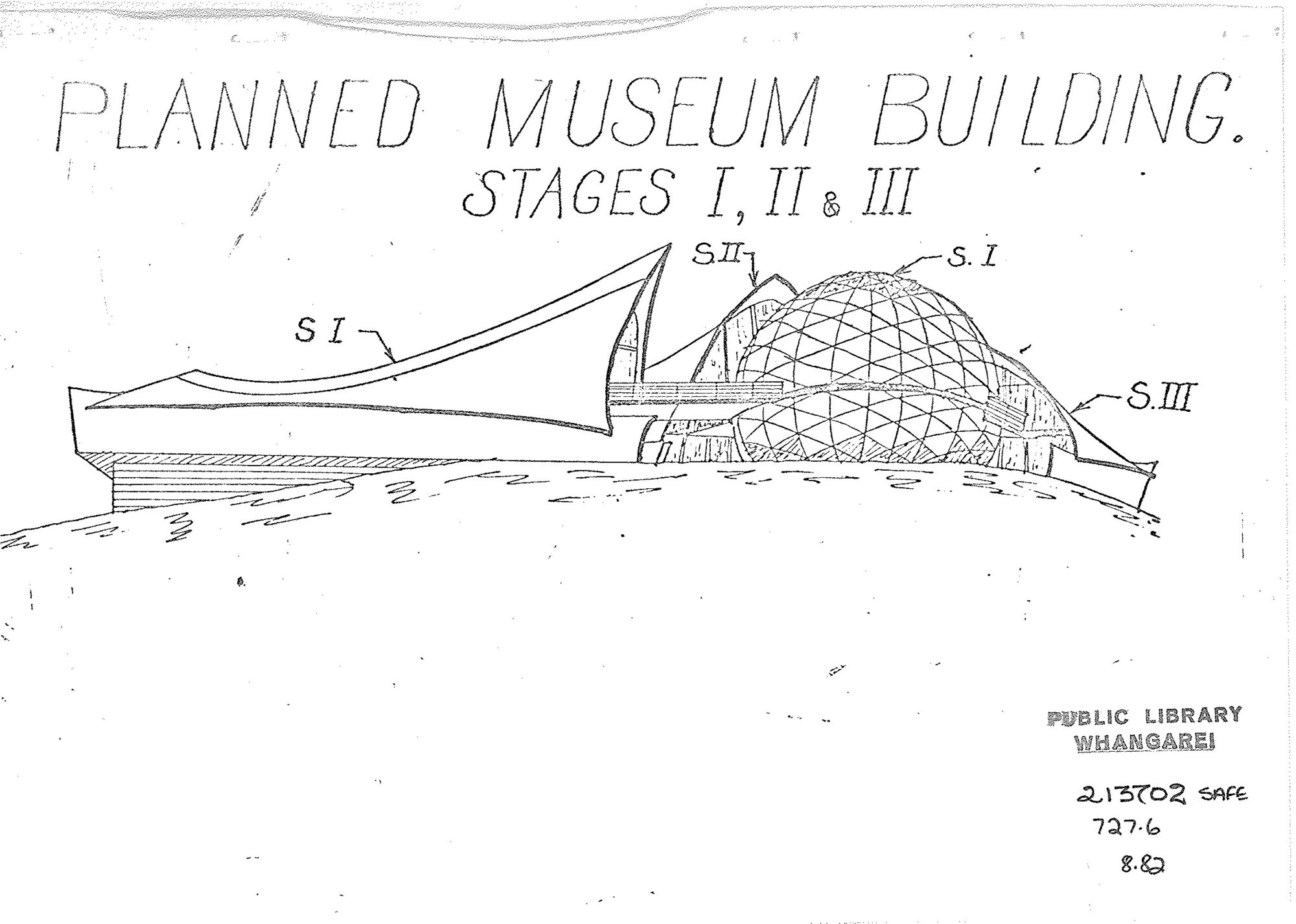 Planned Museum Building. Stages I,II &amp; III