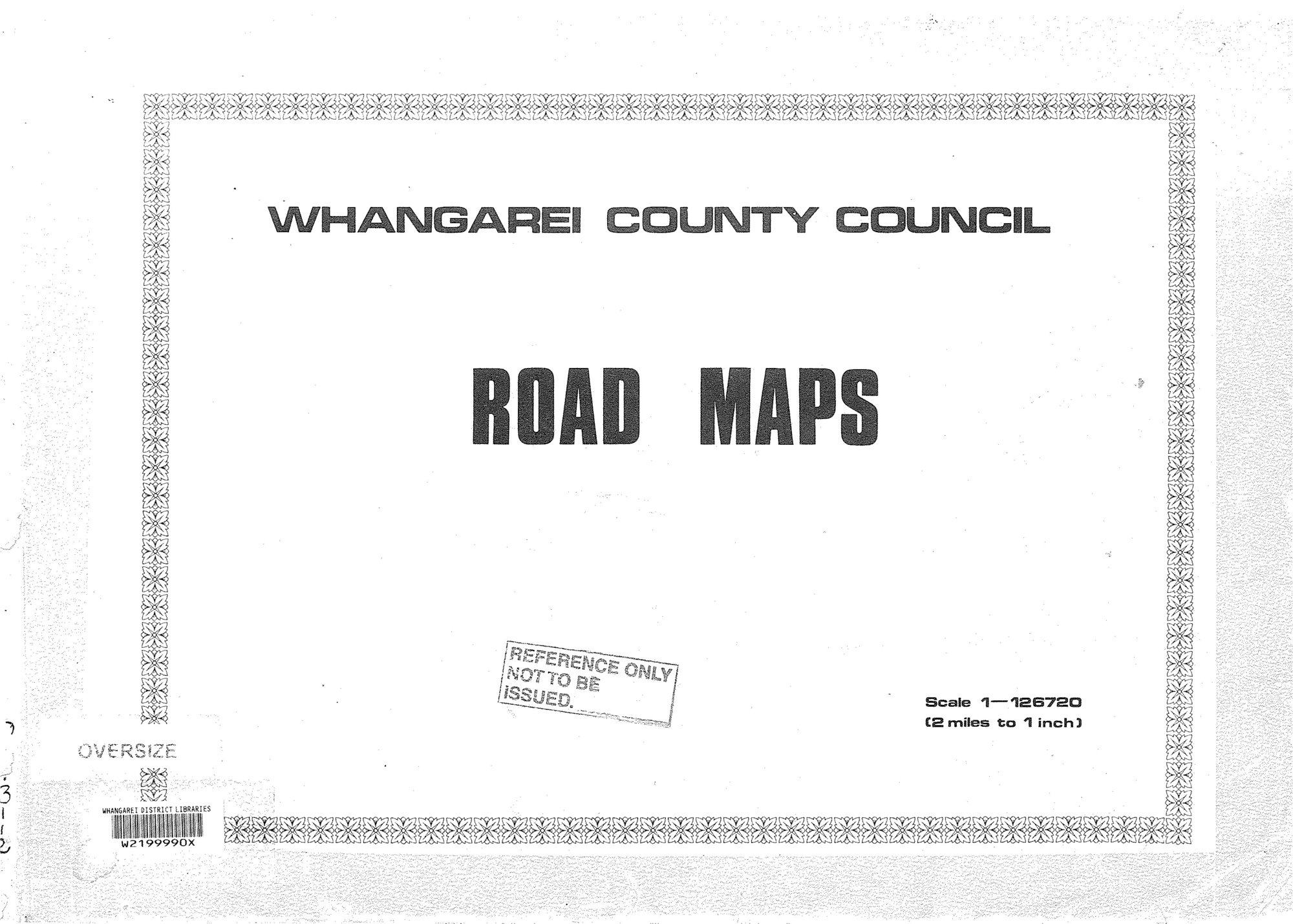 Whangarei County Council Road Maps 