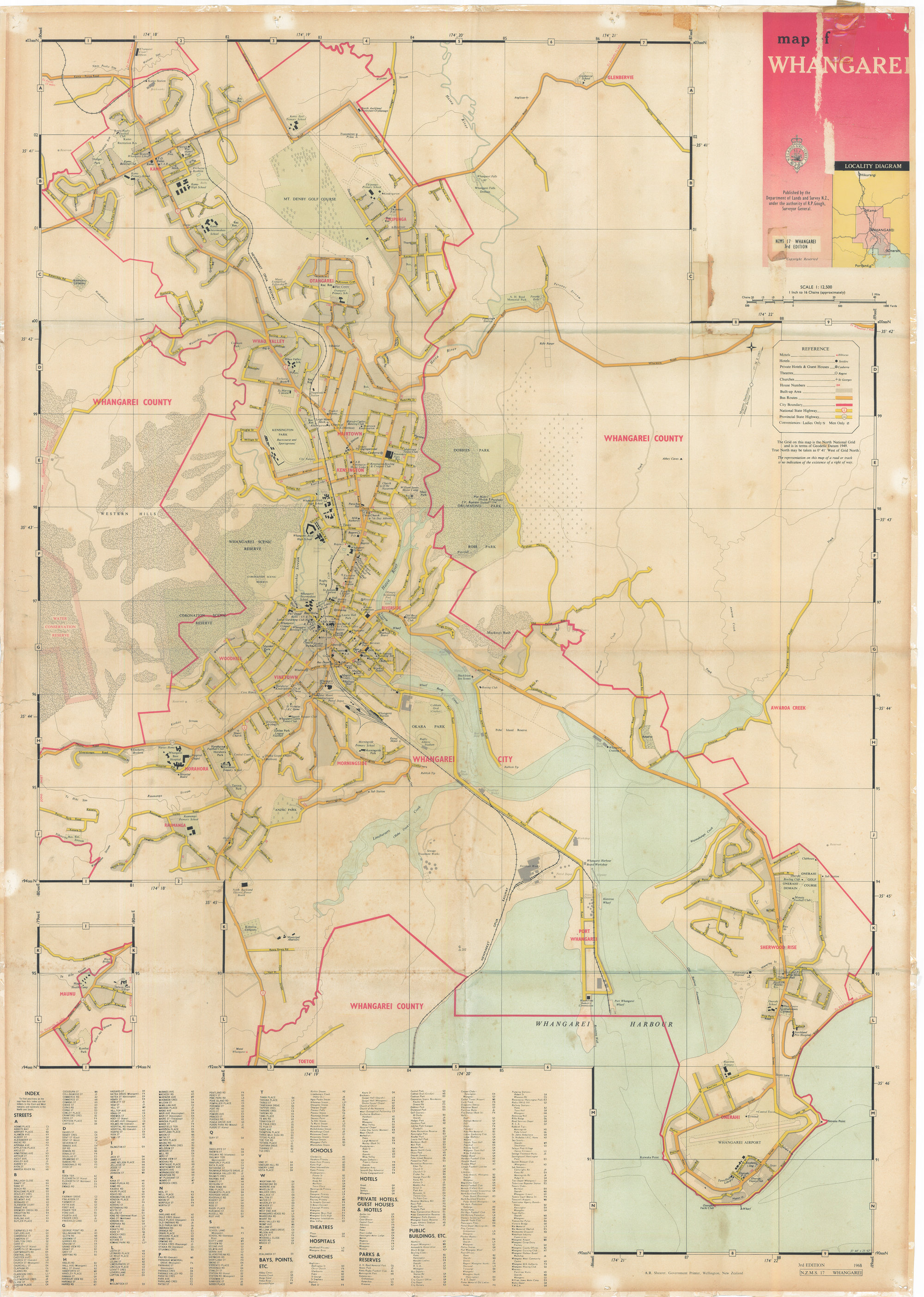 Map of Whangarei