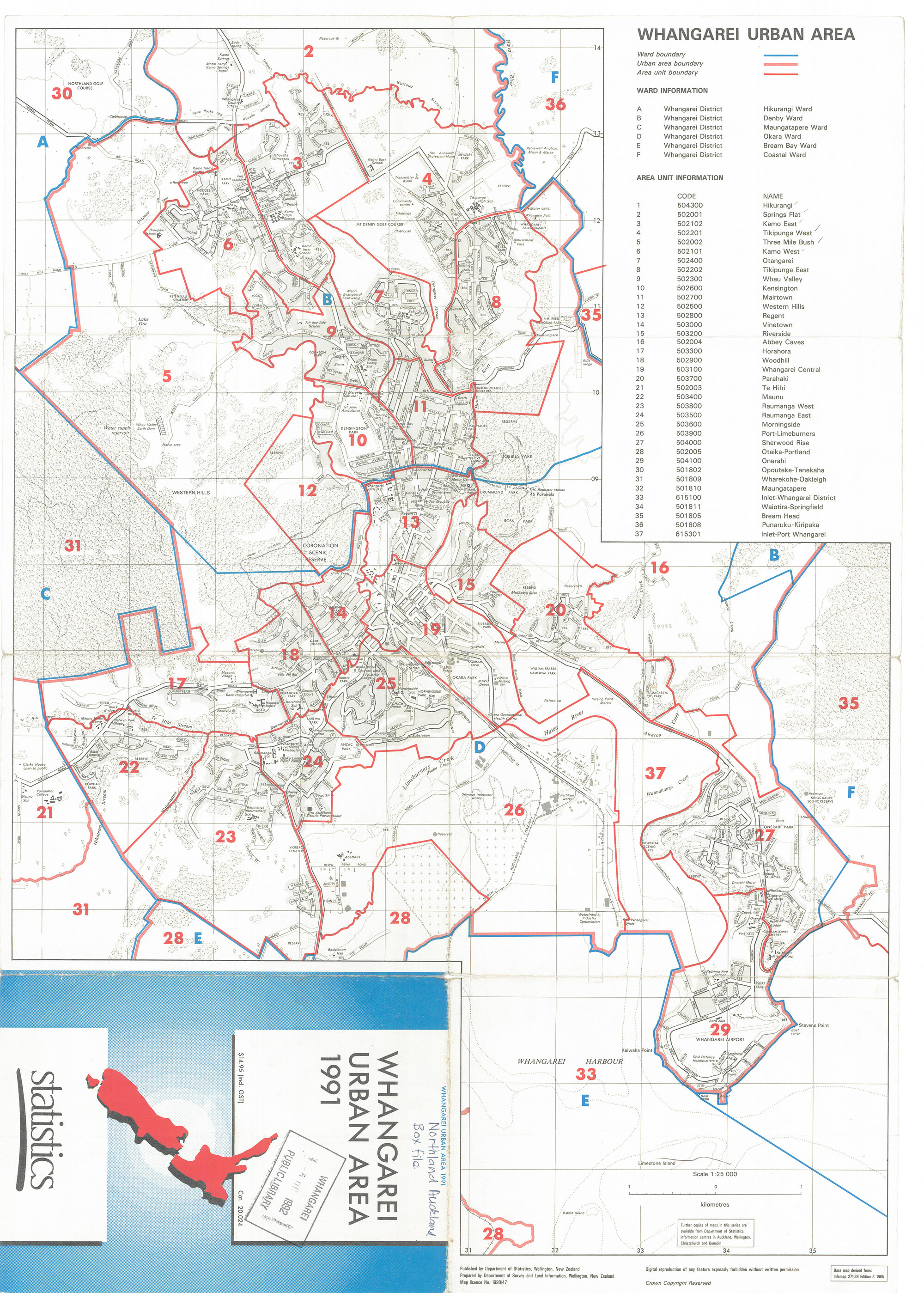 Whangarei Urban Area 1991