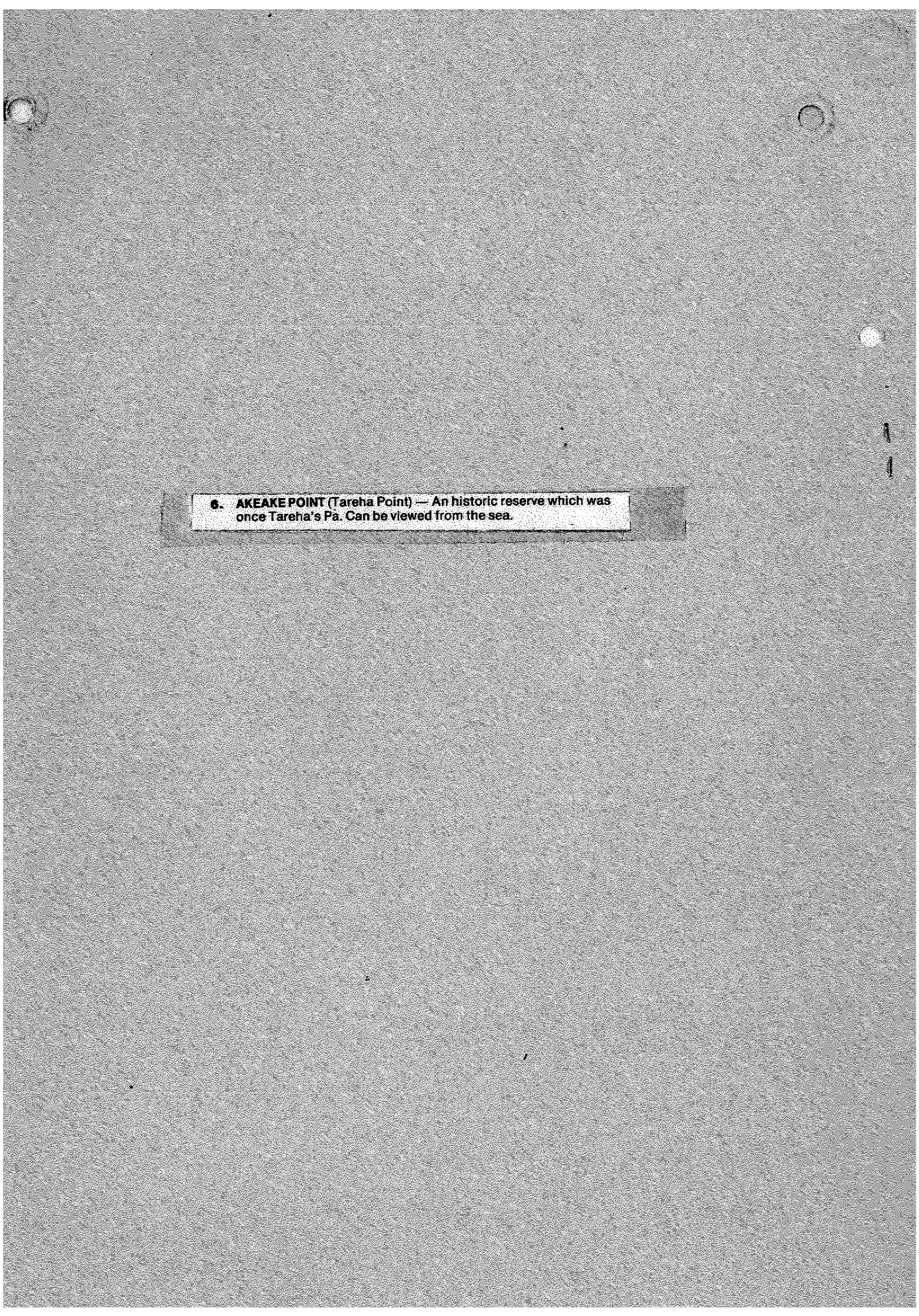Akeake (Tareha) Point