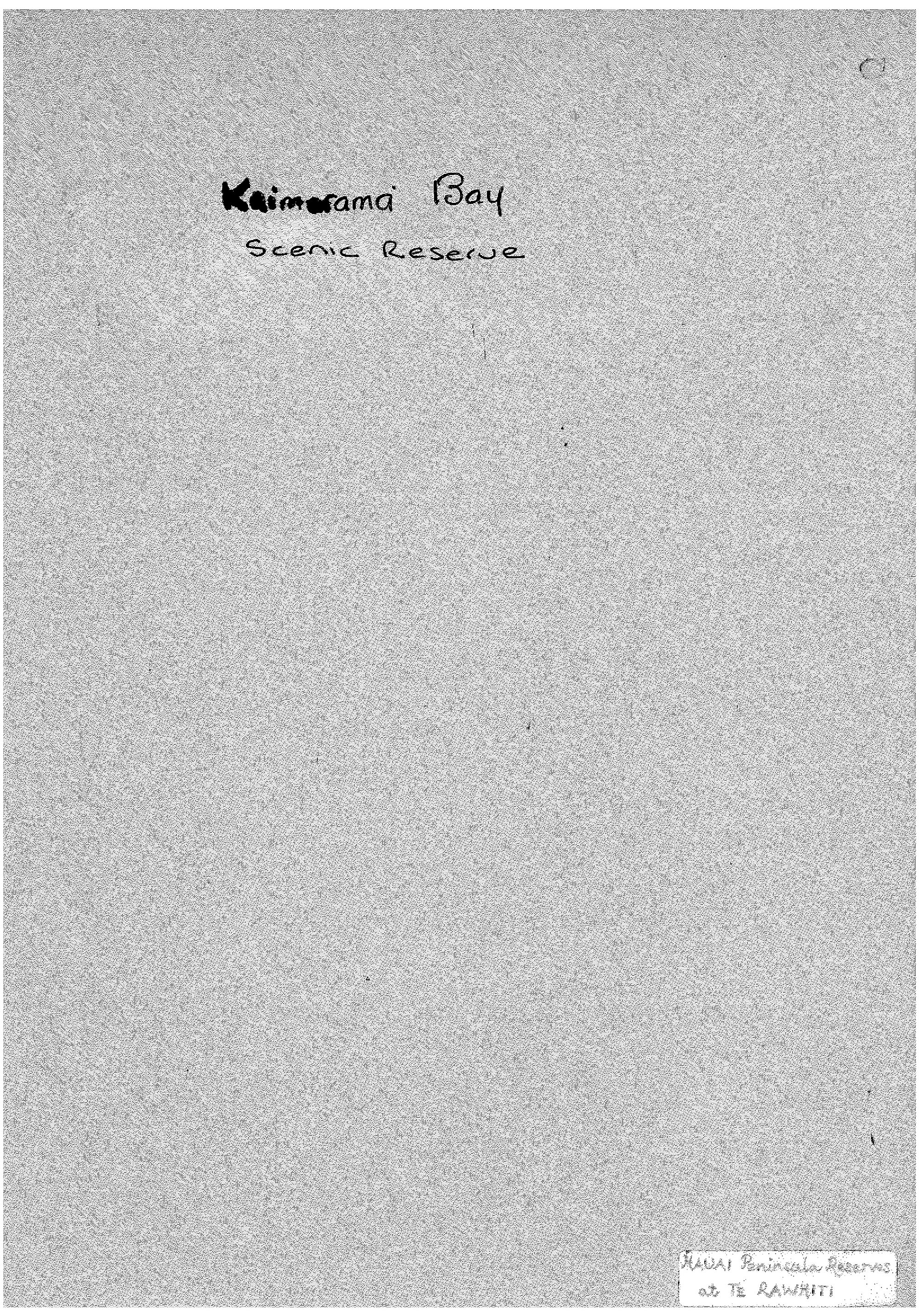 Kaimarama Bay Scenic Reserve