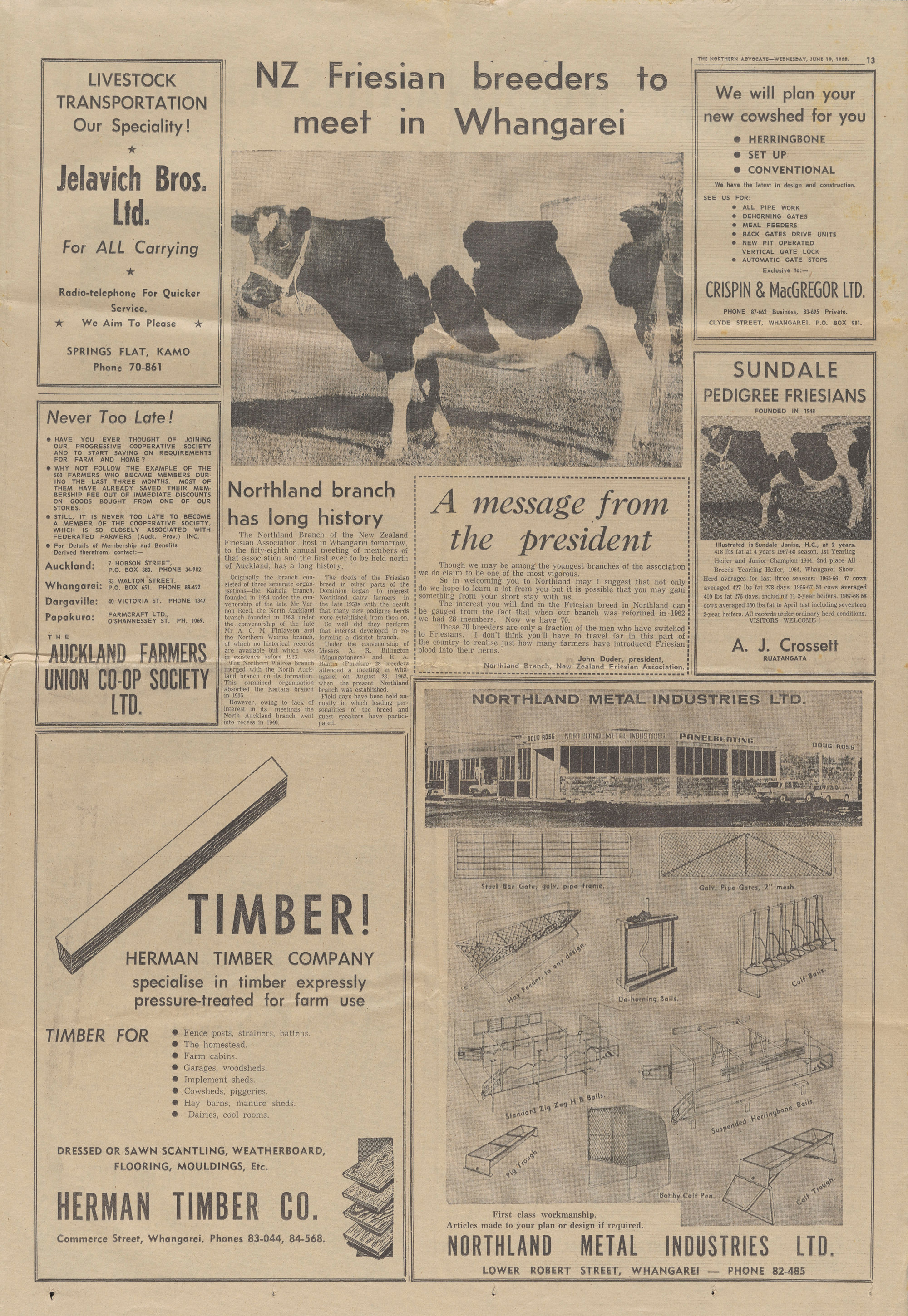 NZ Friesian Breeders Conference (various articles)