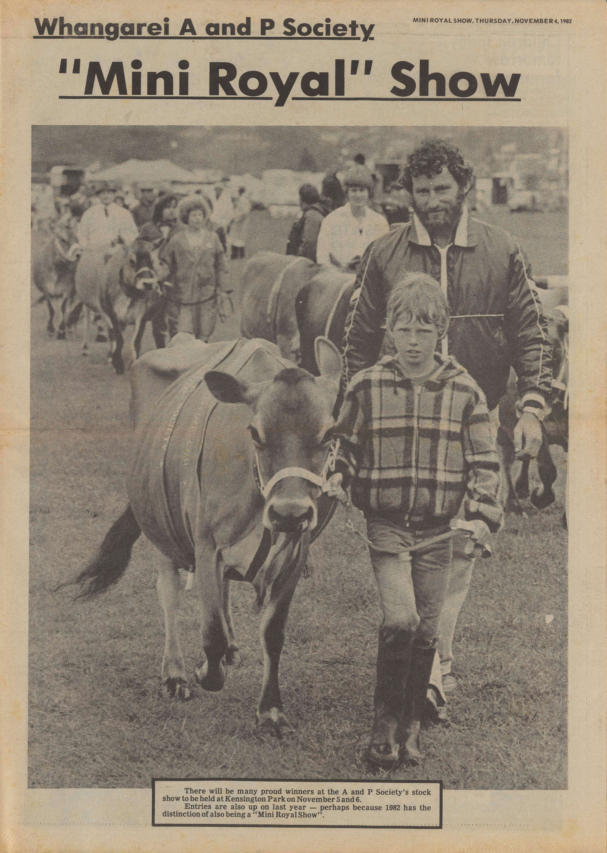 Whangarei A and P Society "Mini Royal" Show 1982