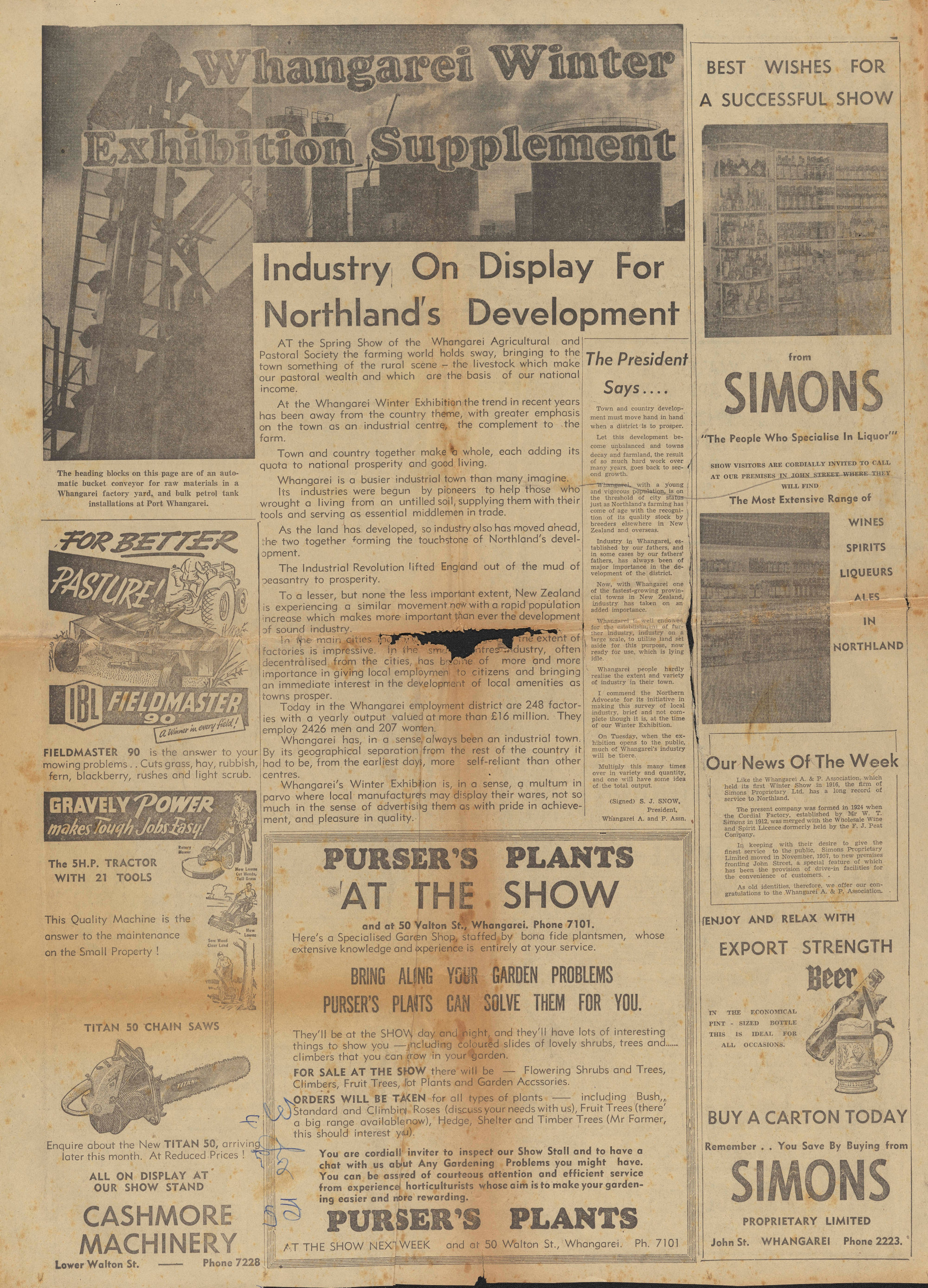 Whangarei Winter Exhibition 1959