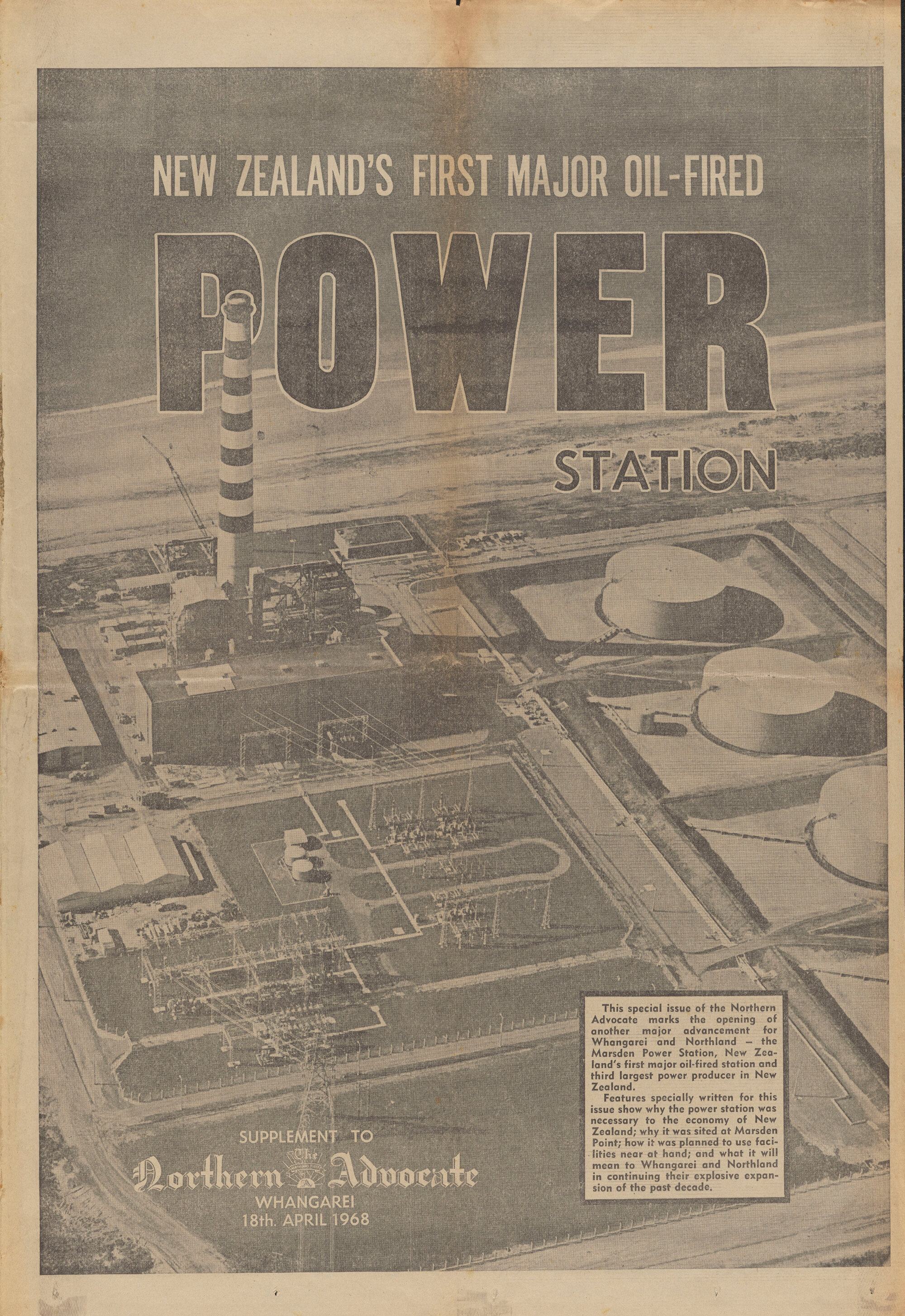 New Zealand's First Major Oil-Fired Power Station