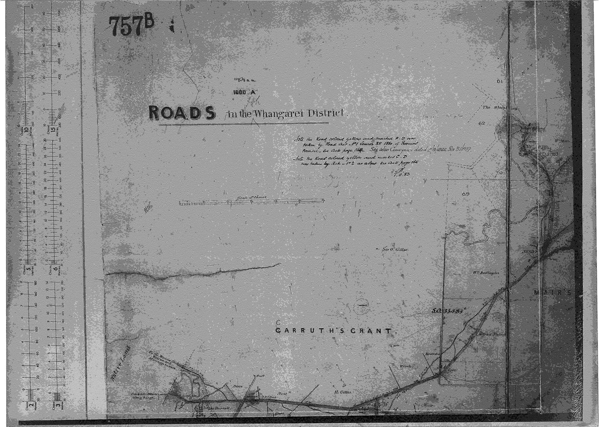 Roads in the Whangarei District 757B 