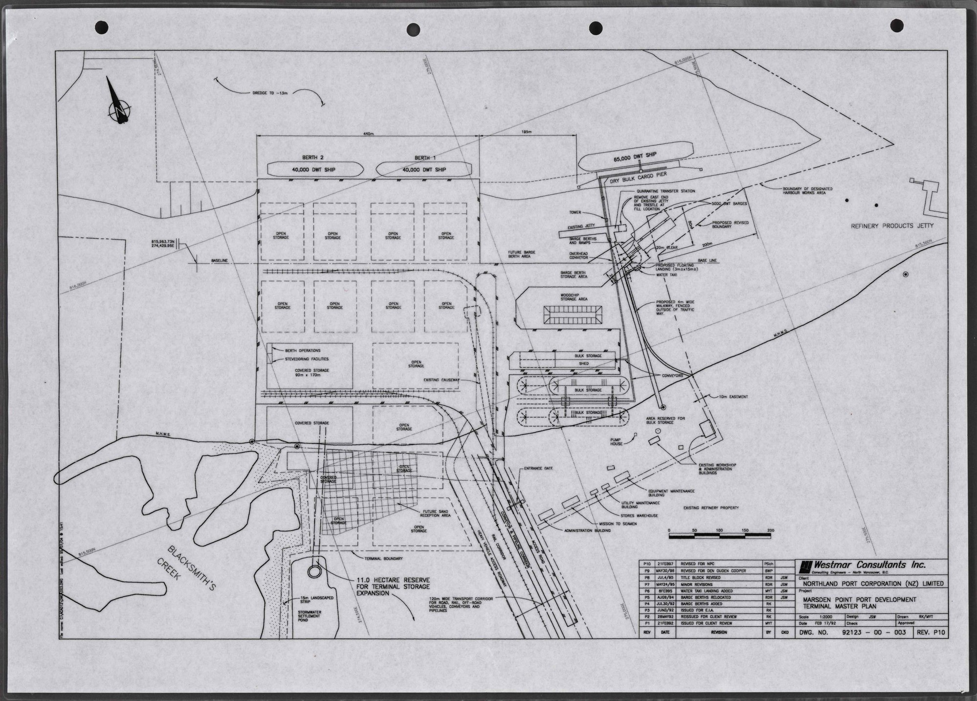 Marsden Point port development: Terminal master plan