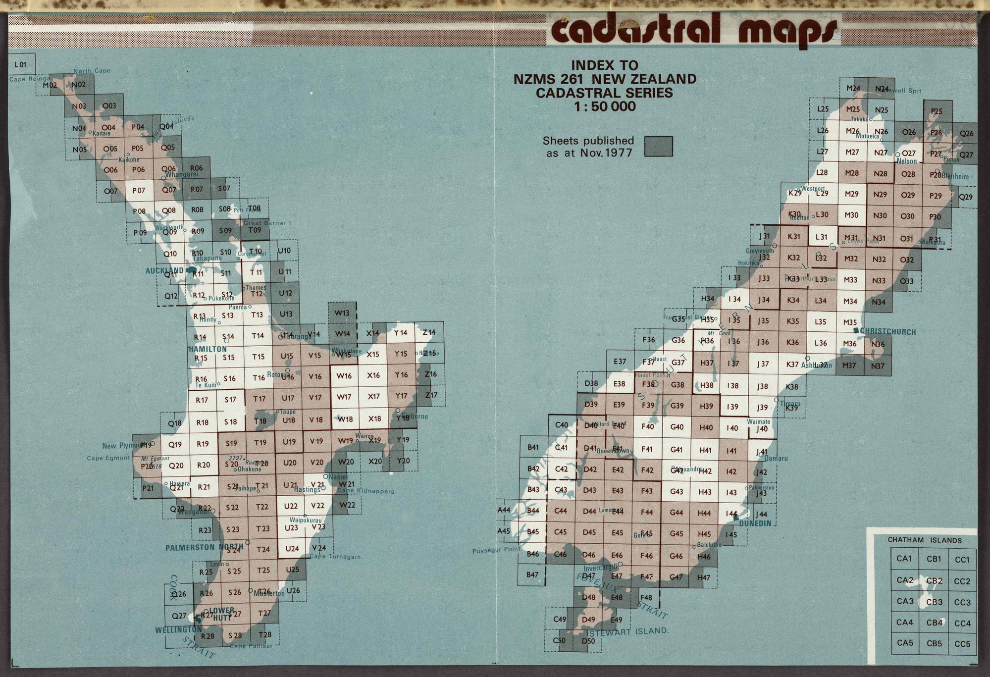 Index to NSMS 261 New Zealand.
